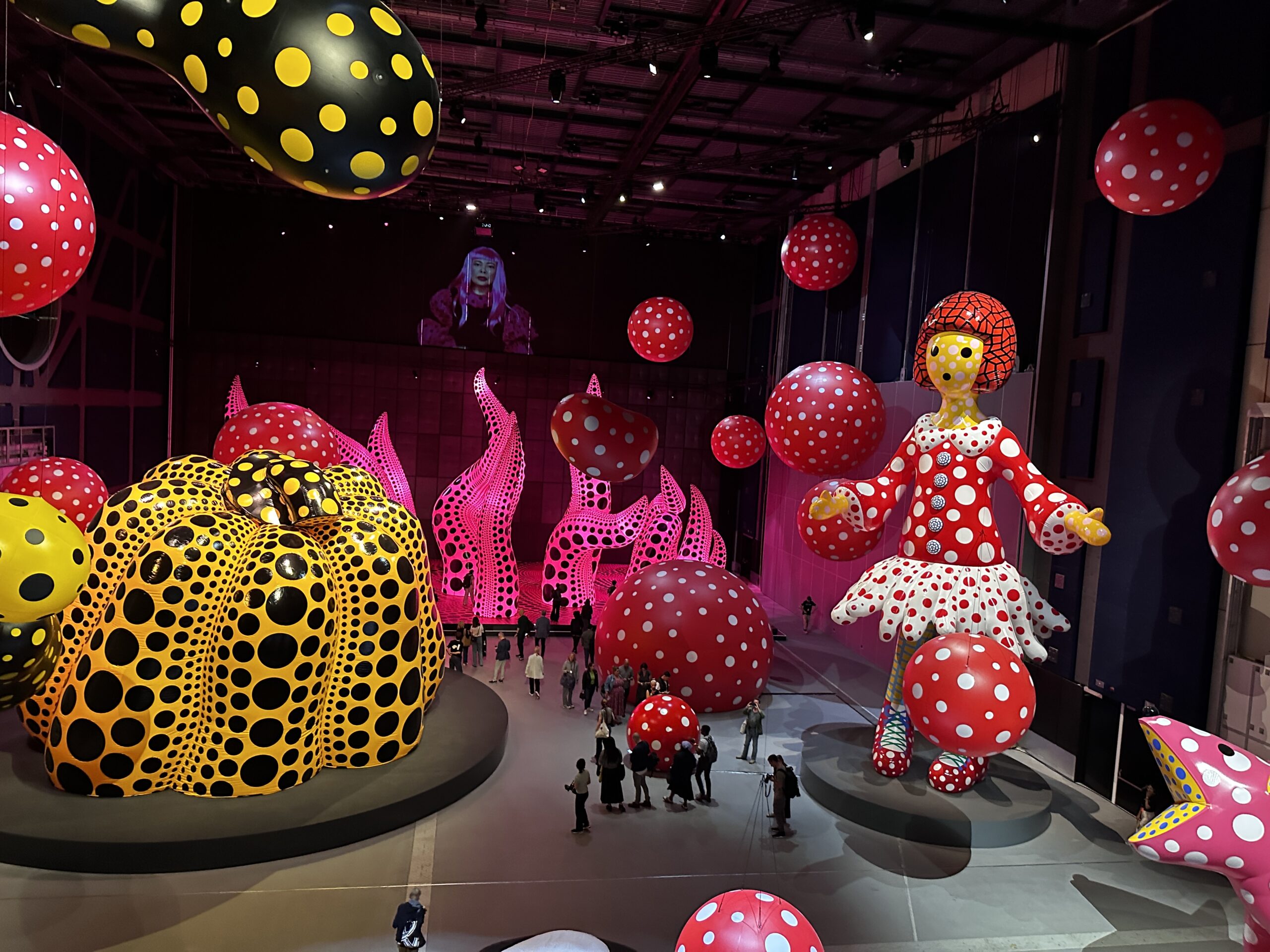 Famed polka-dot artist Yayoi Kusama's wonderfully trippy work is