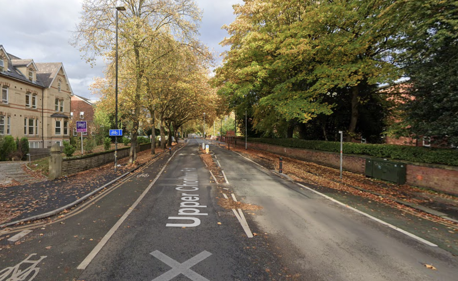 The scene where two police officers were assaulted with a knife.