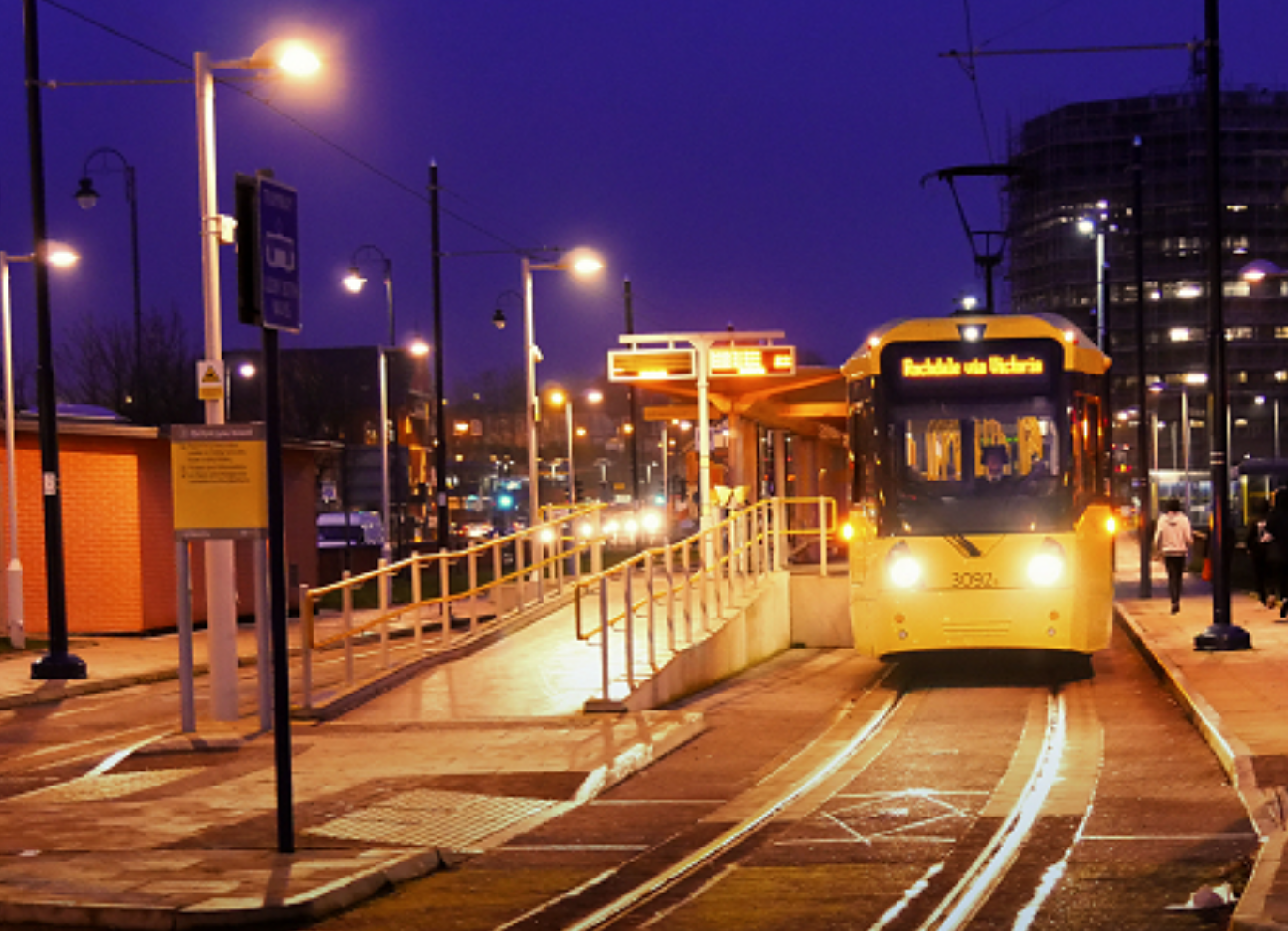 Tram at Night