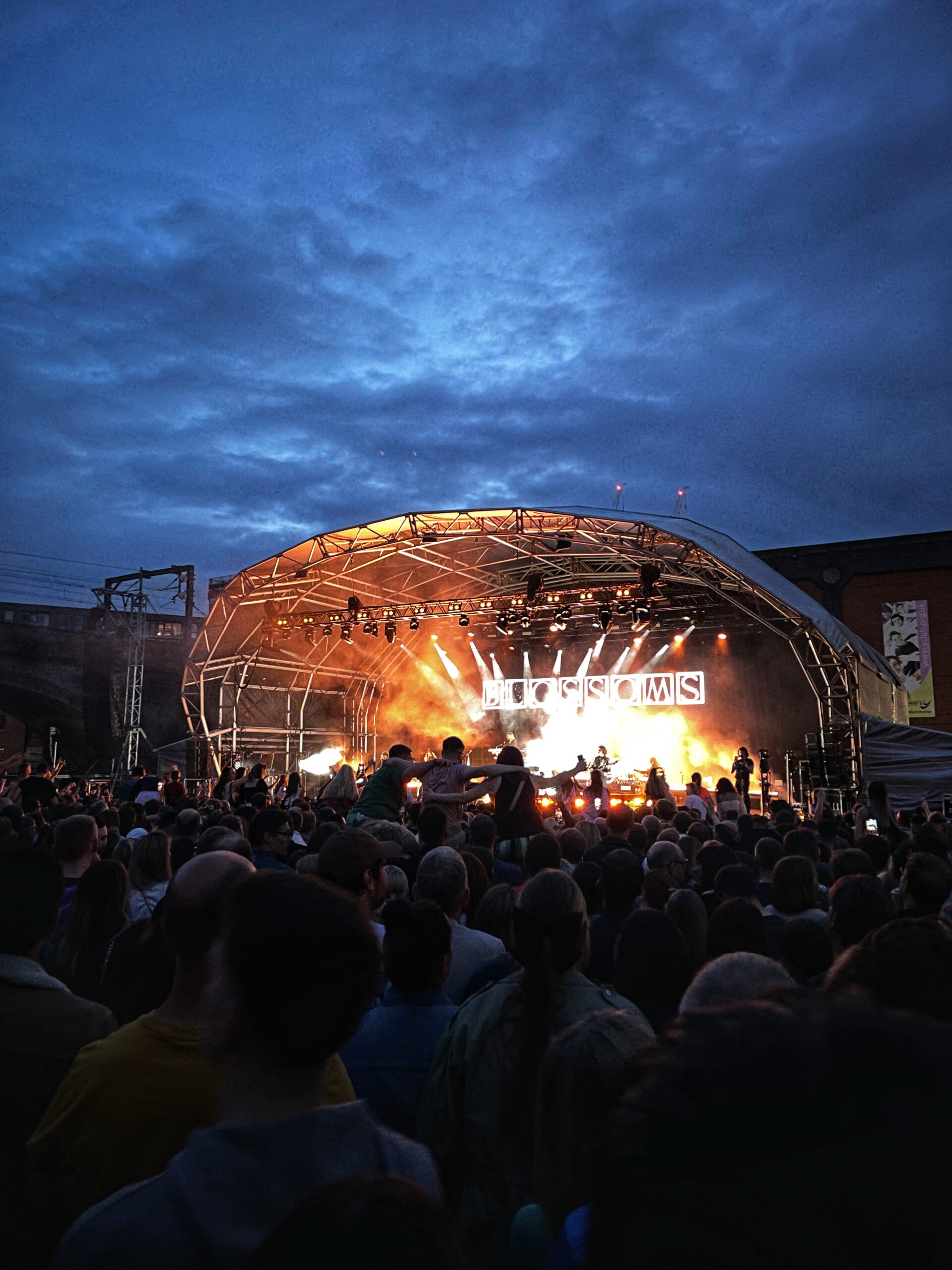 Blossoms at Castlefield Bowl, Manchester