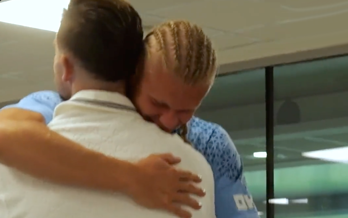 Erling Haaland Jack Grealish bromance reunited