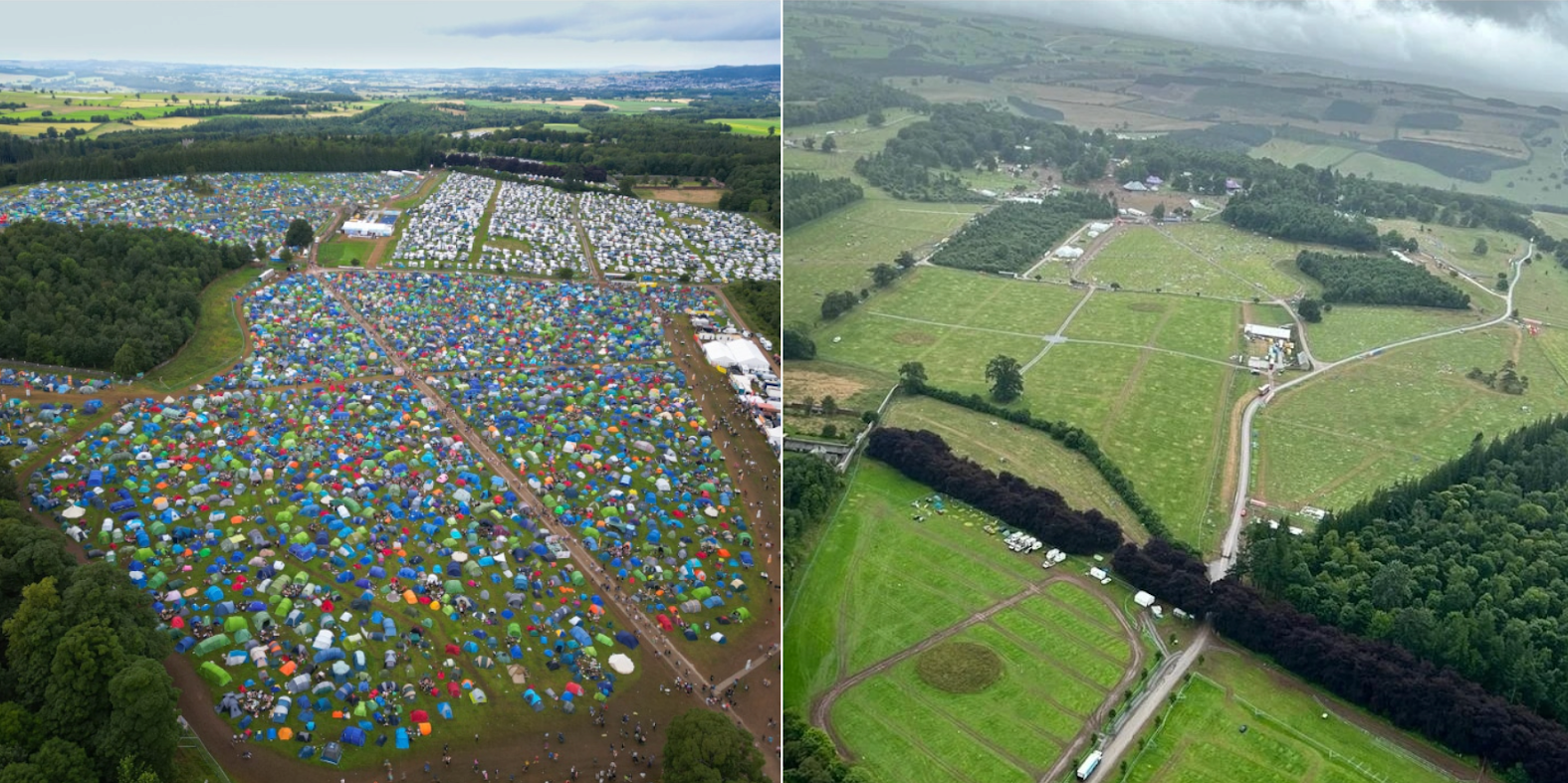 festival tent wasteage