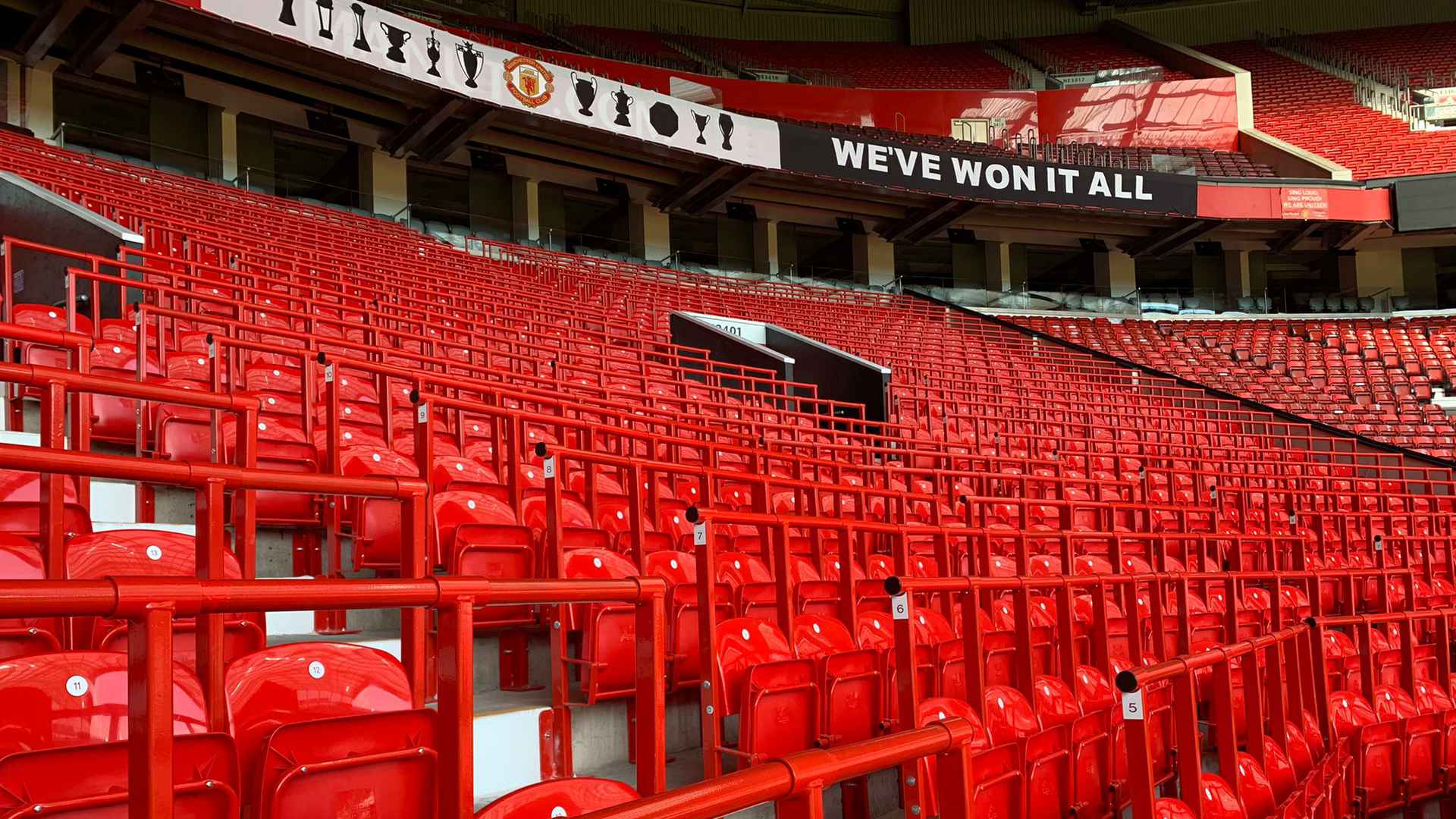 Man United expanding safe standing seats Old Trafford