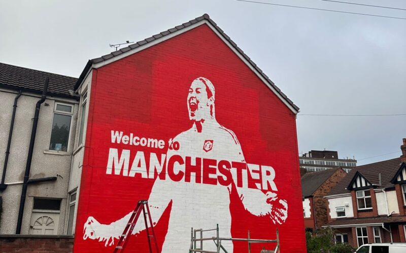 New Mary Earps mural Manchester Old Trafford