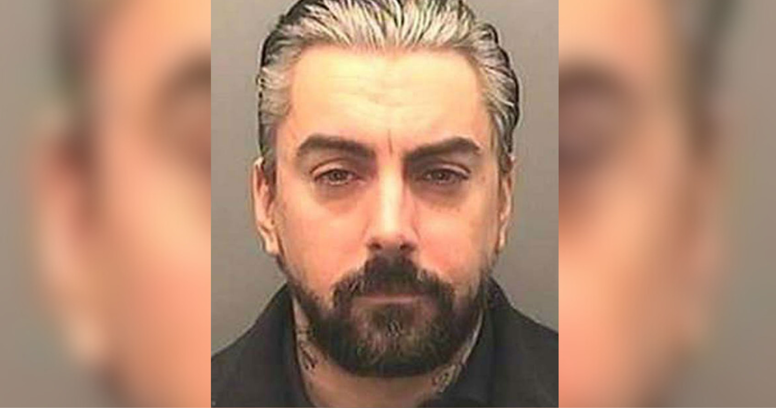 A mugshot of Ian Watkins, former Lostprophets frontman and convicted paedophile