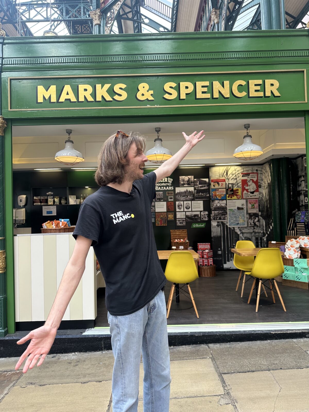The first ever Marks and Spencers in Leeds Kirkgate Market.