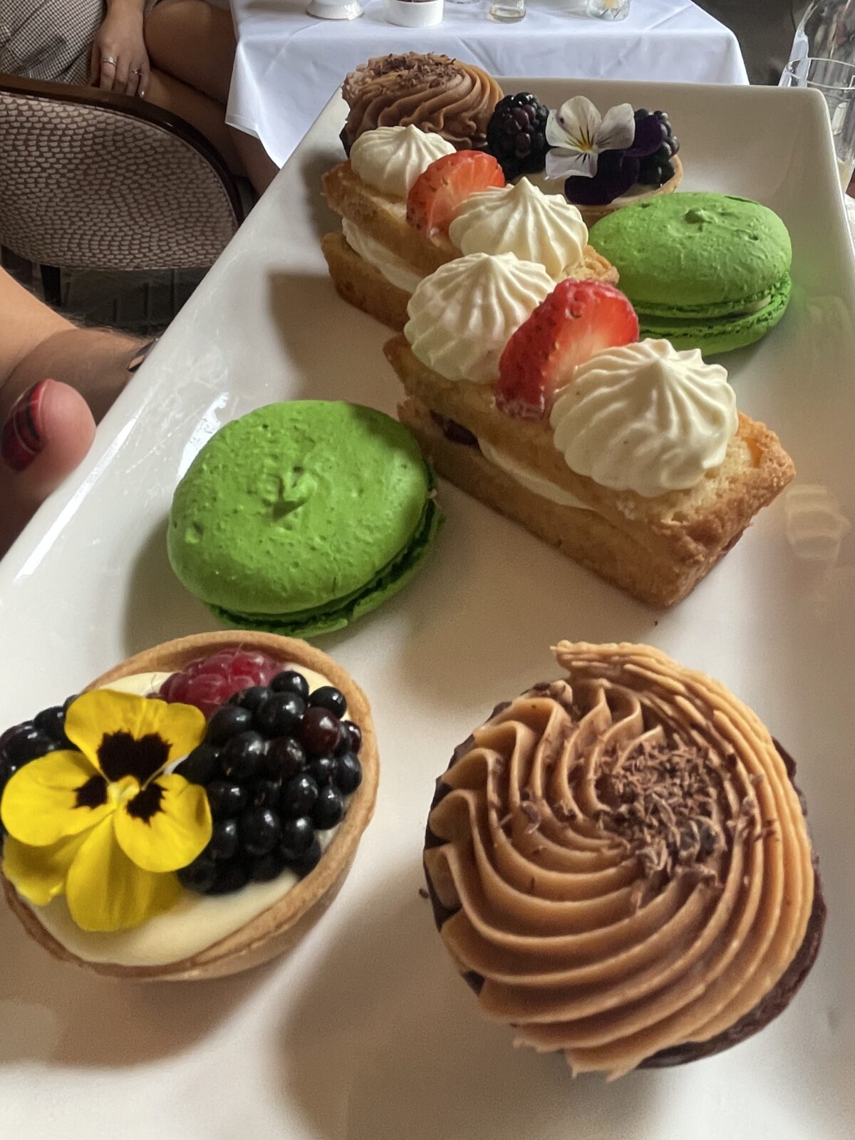 A spread of treats at The Midland Hotel Manchester's afternoon tea.