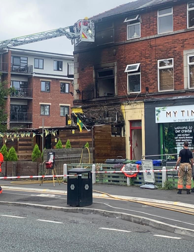 Jerk Junction in Chorlton has burned down