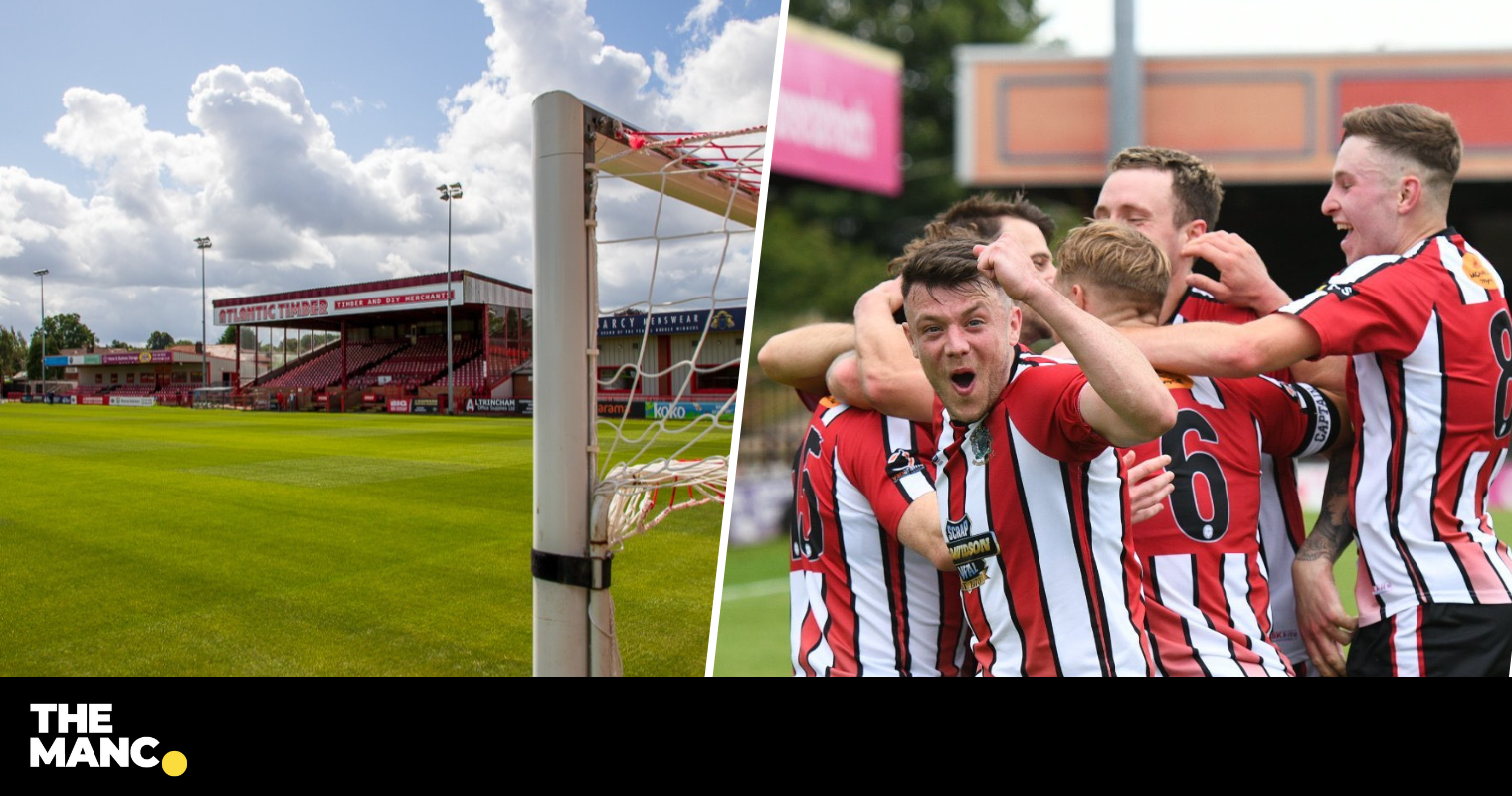 Altrincham Football Team from England