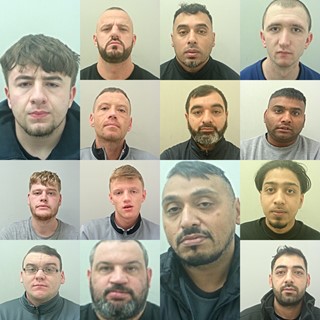 Mugshots of some of the men who were arrested by Lancashire Police for crime conspiracies