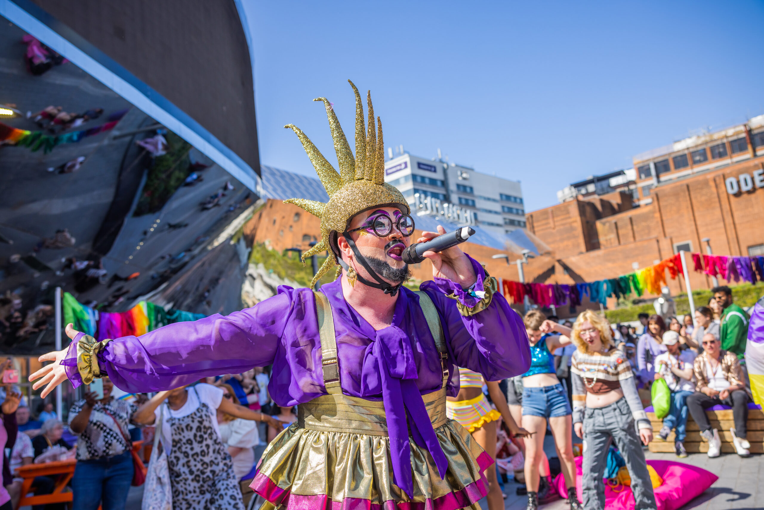 Fatt Butcher at Family Pride, part of the Manchester Pride Festival