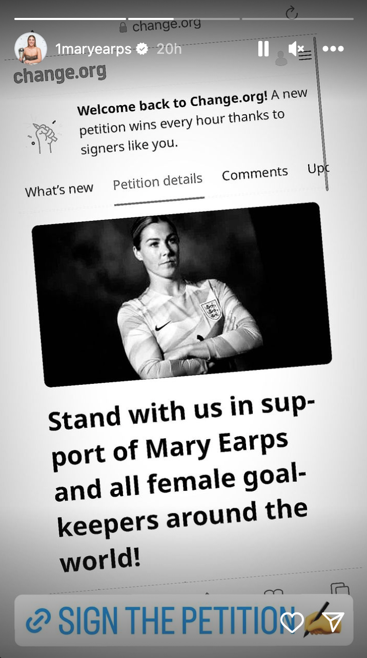 petition for nike to sell mary earps' england kit