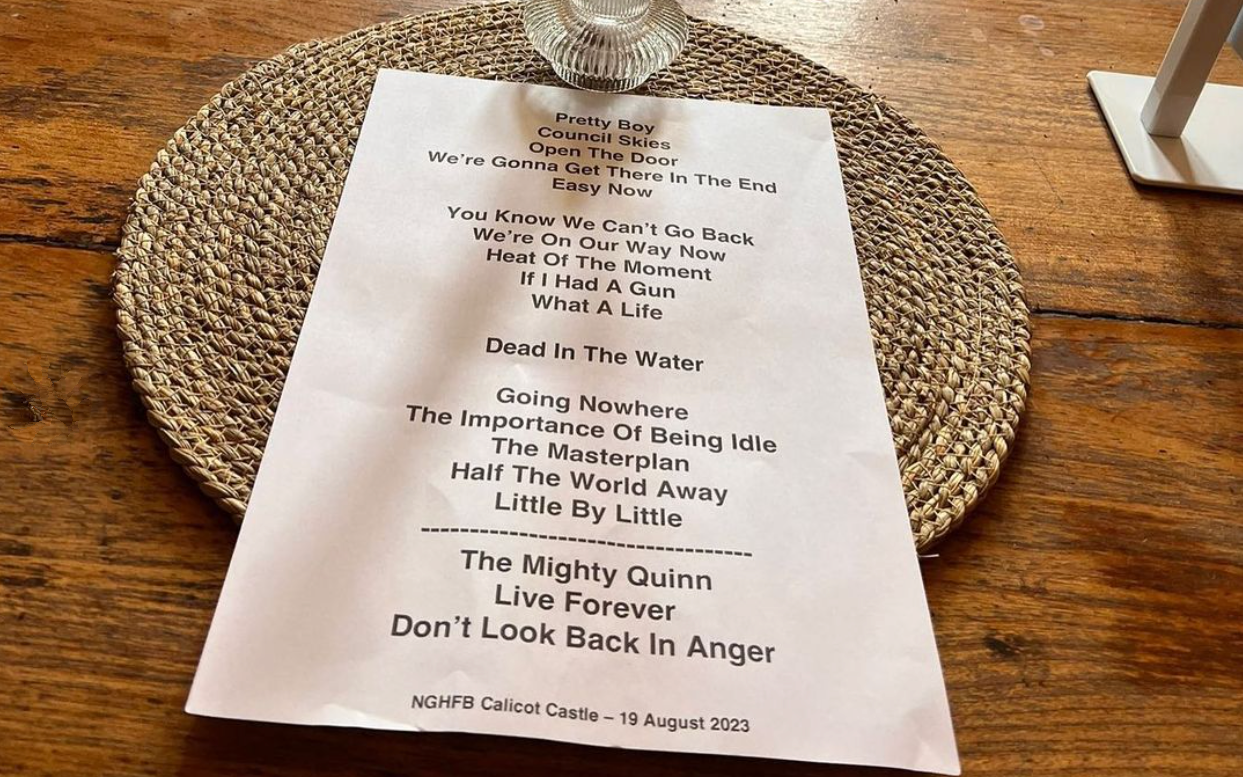 noel gallagher high flying birds setlist wythenshawe park gig