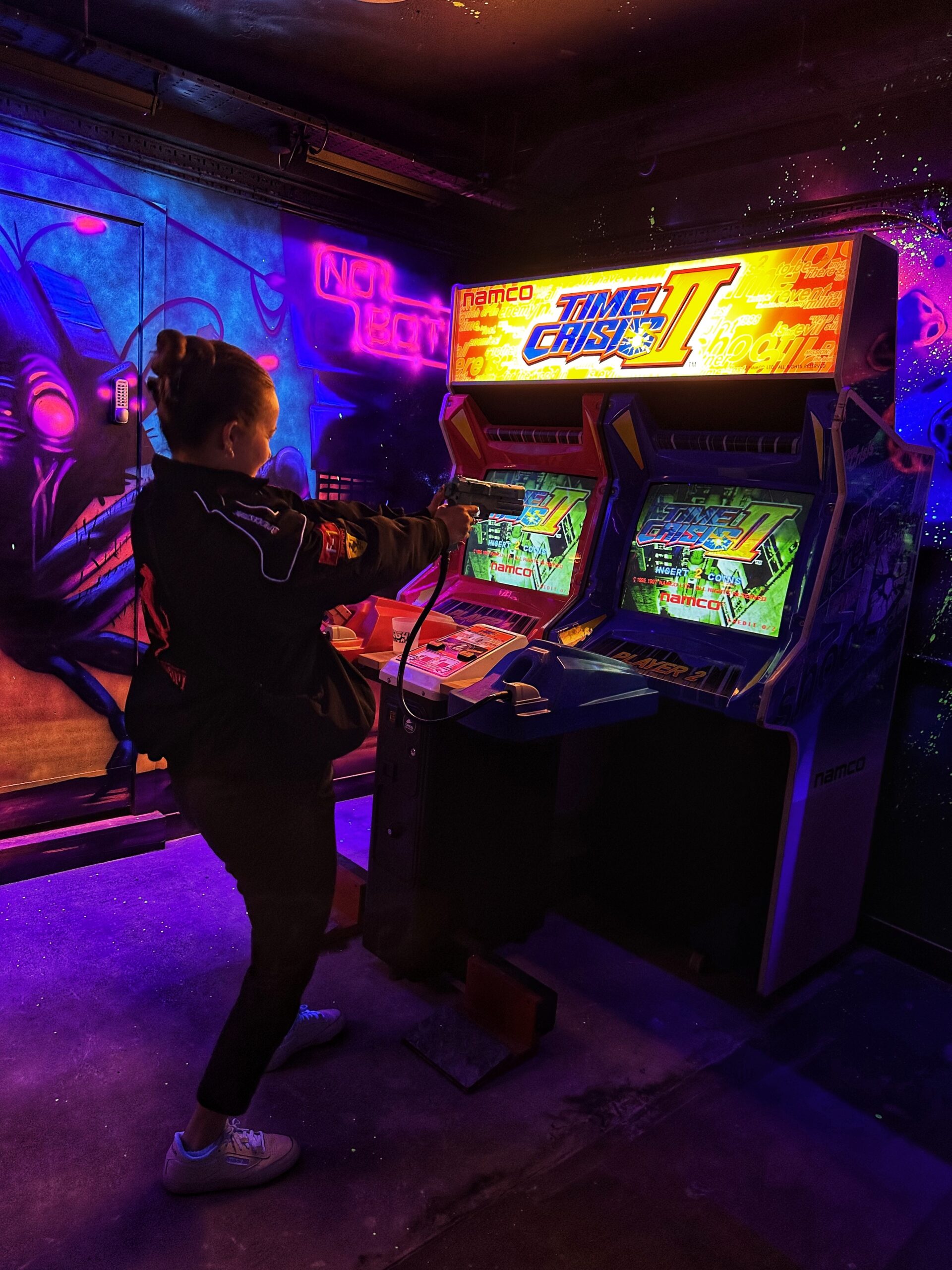 Arcade games at NQ64's new site in Manchester.
