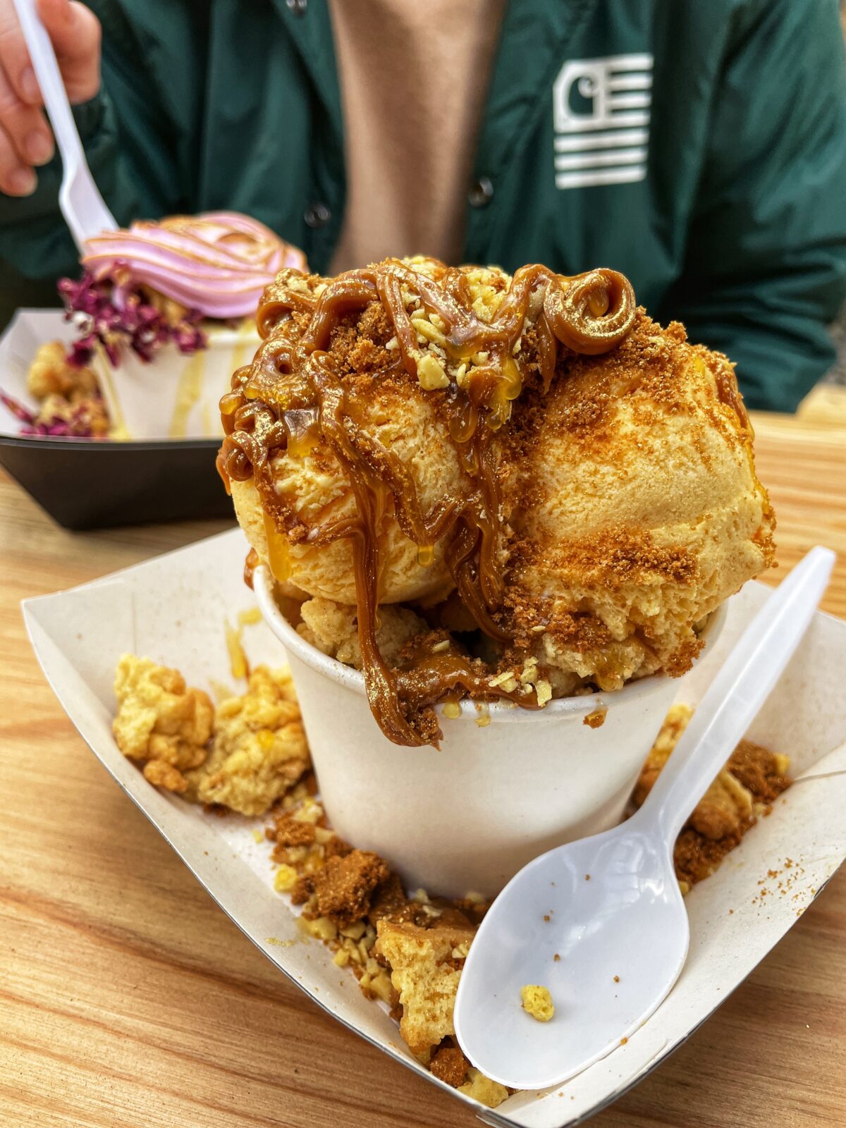 A dessert pot from Crumbled dessert bar at Hatch