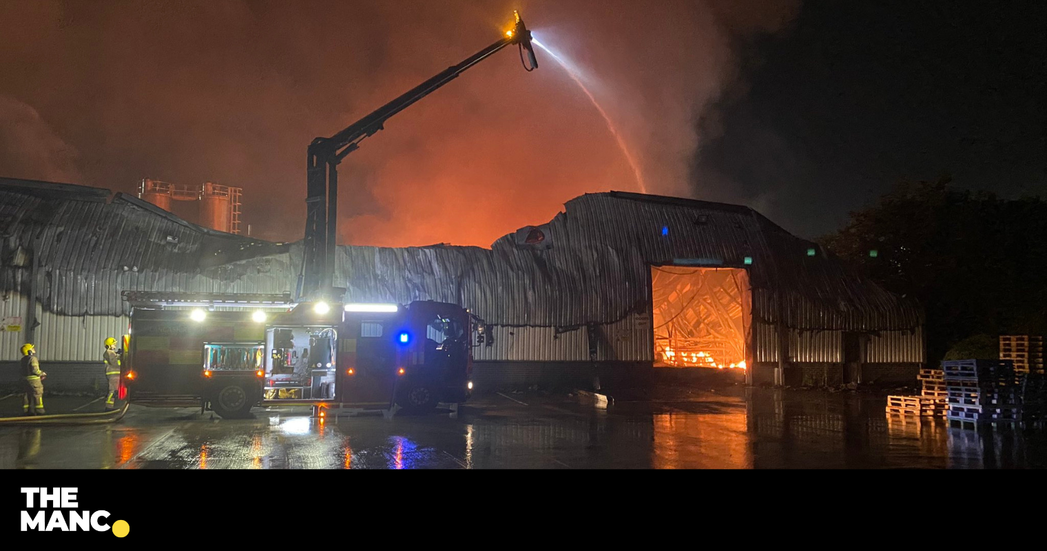 Shocking Photos Show Fire Crews Tackling Massive Blaze At A Blackburn ...