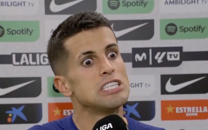 Joao Cancelo looks possessed funny post-match interview