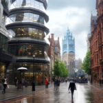what manchester city centre will look like in 100 years according to AI