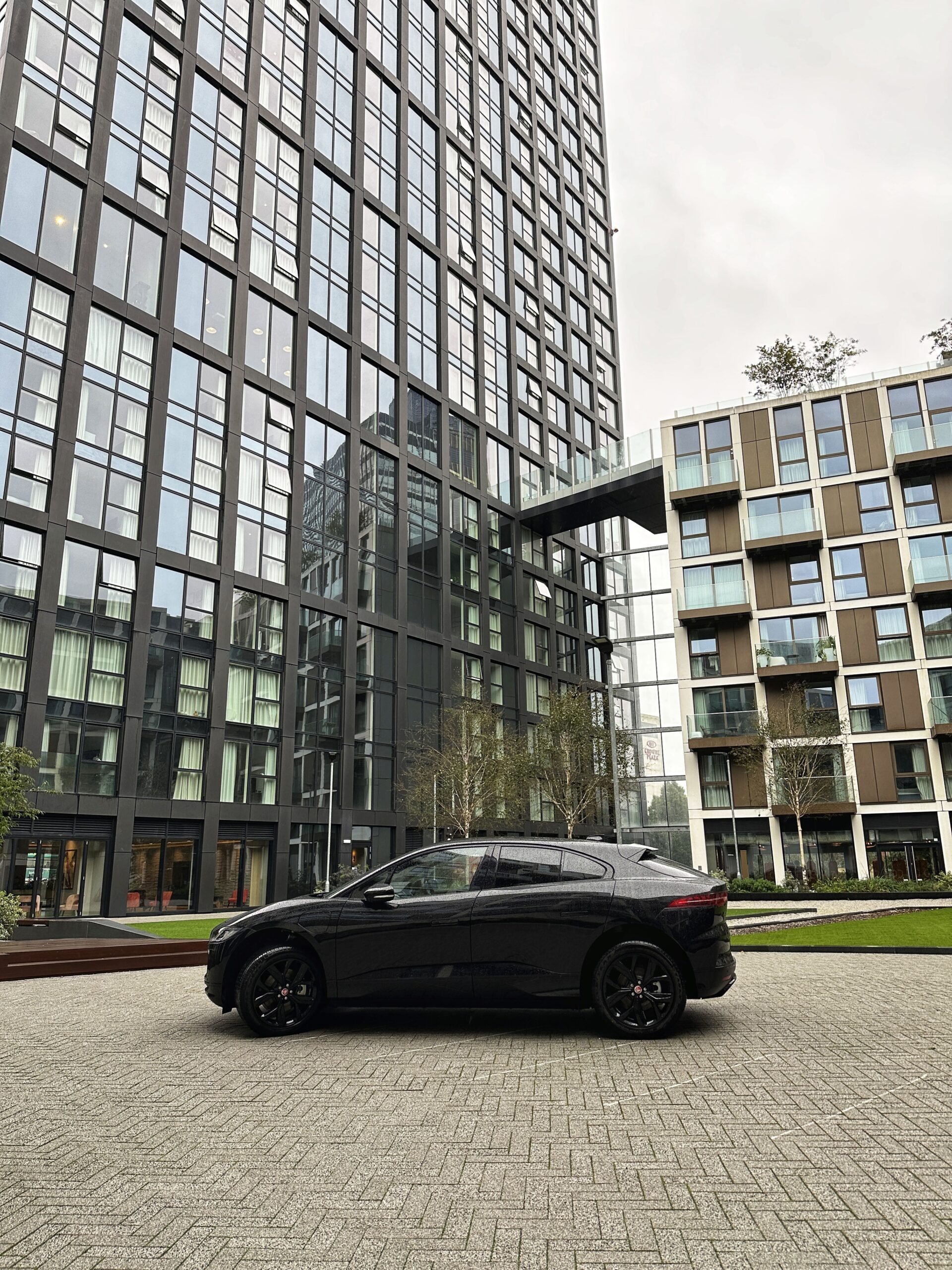 One of the Jaguar I-PACE electric SUVs that Moda, Angel Gardens residents can book. Credit: The Manc Group