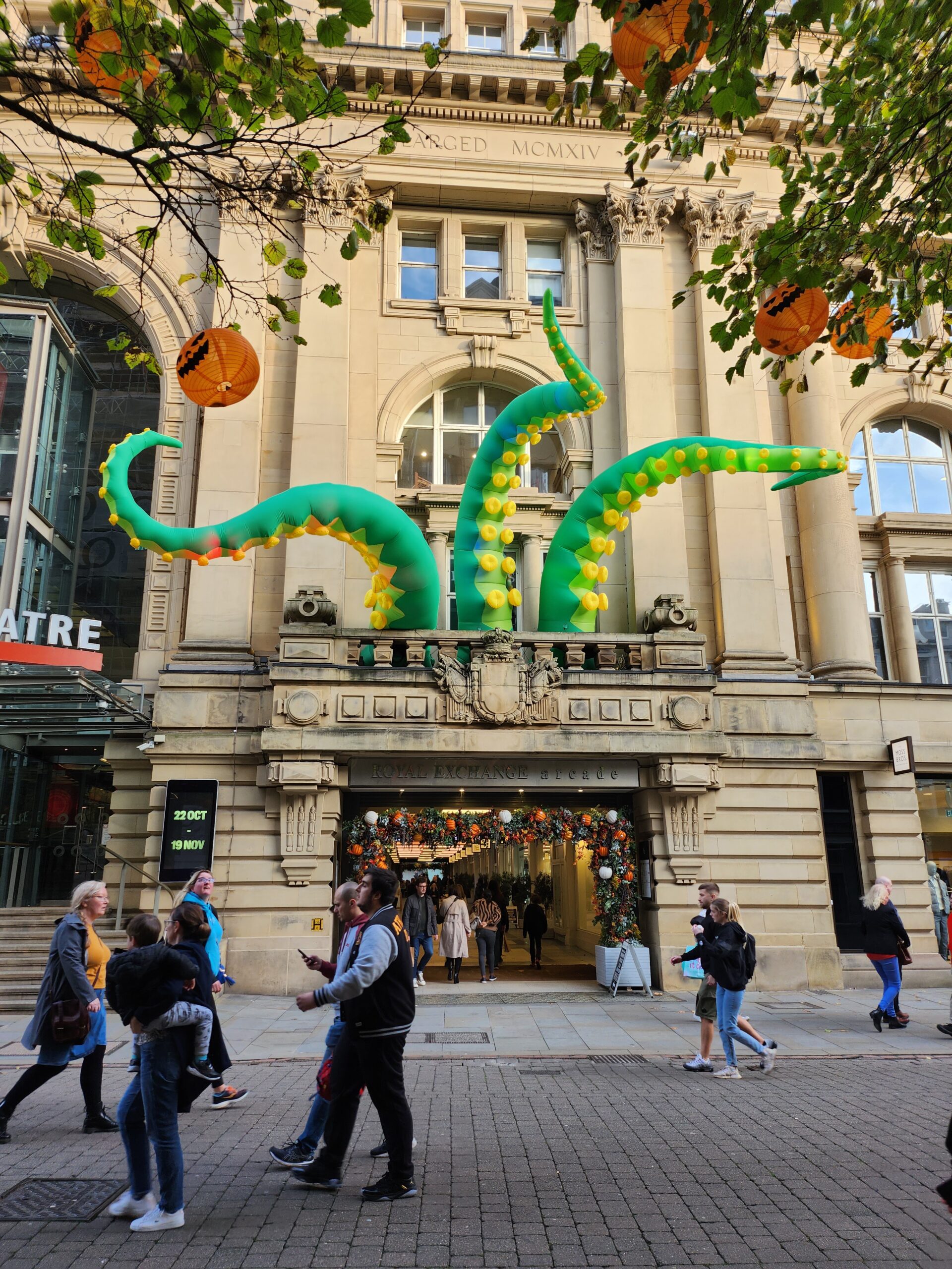 Last year's inflatable monsters in the Halloween in the City trail in Manchester. Credit: The Manc Group