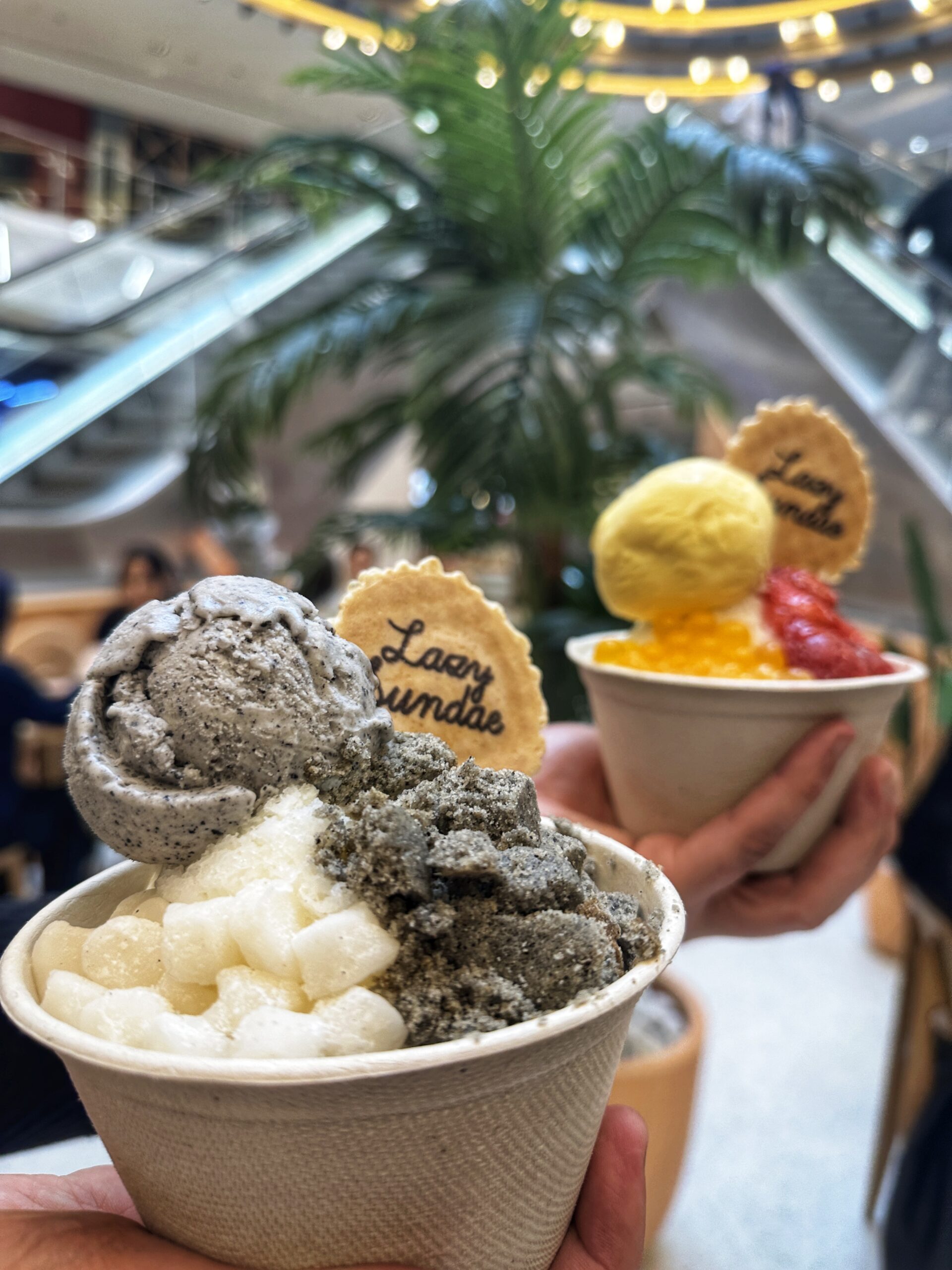 Delicious ice cream desserts at Lazy Sundae in Manchester Arndale