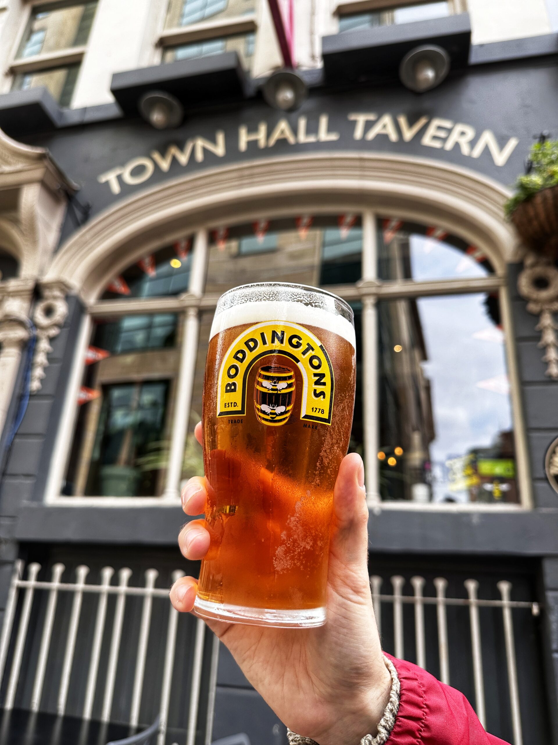 Boddingtons at the Town Hall Tavern