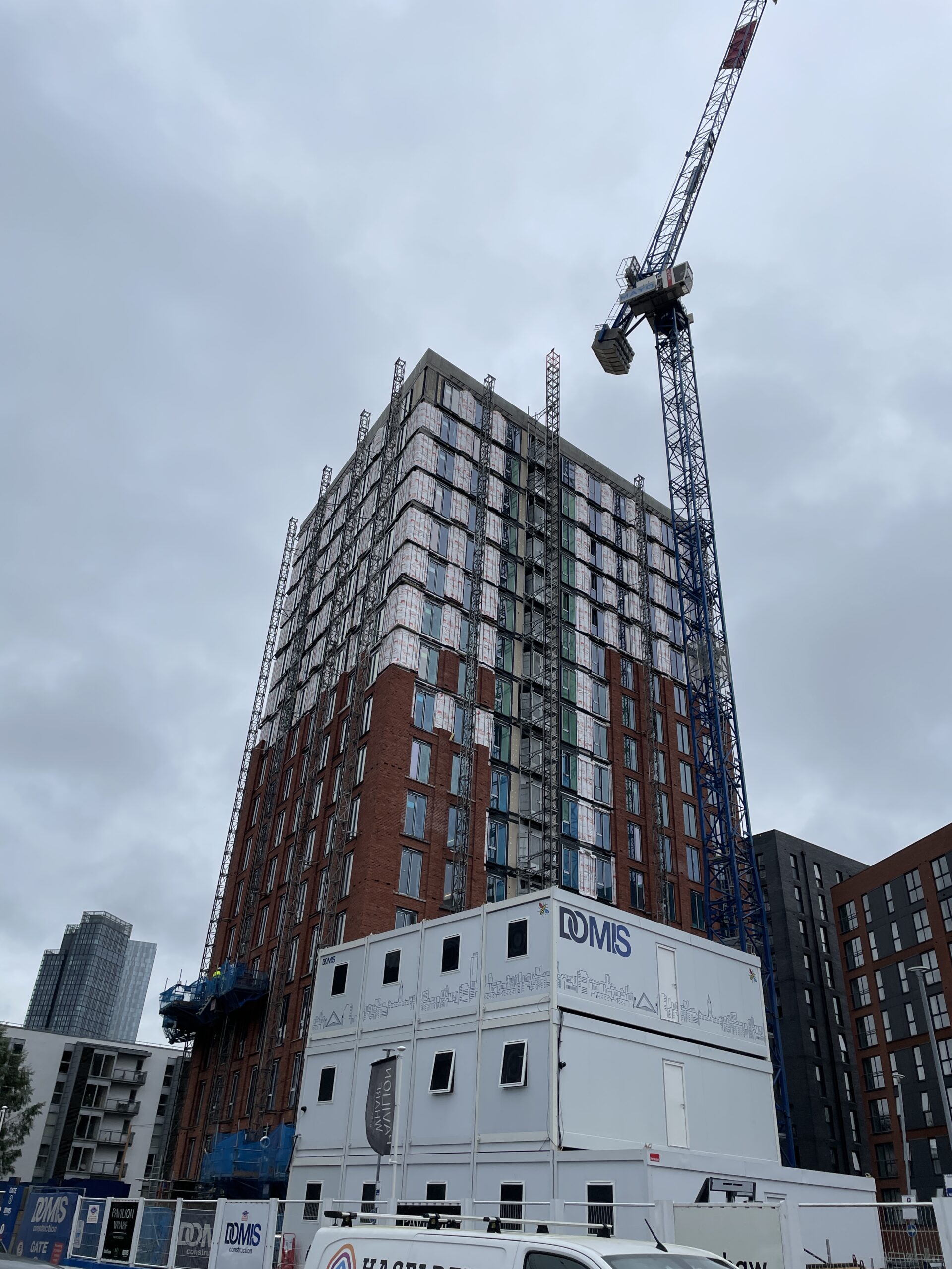 Pavilion Wharf in Salford has topped out