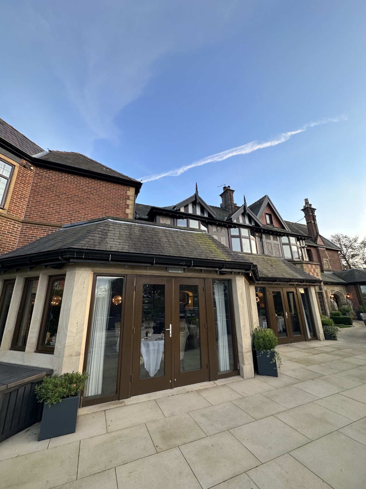 The front door of Northcote Manor. 