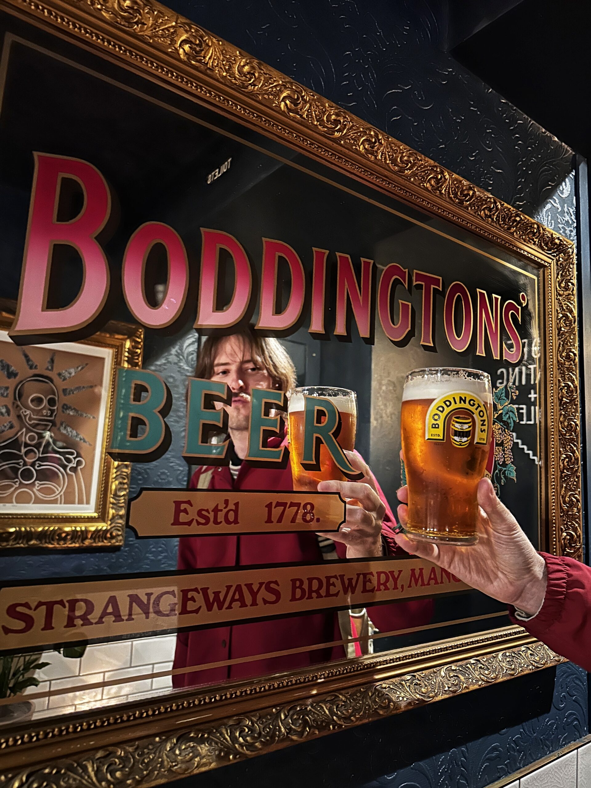 The Bay Horse Tavern in Manchester still has Boddingtons on tap