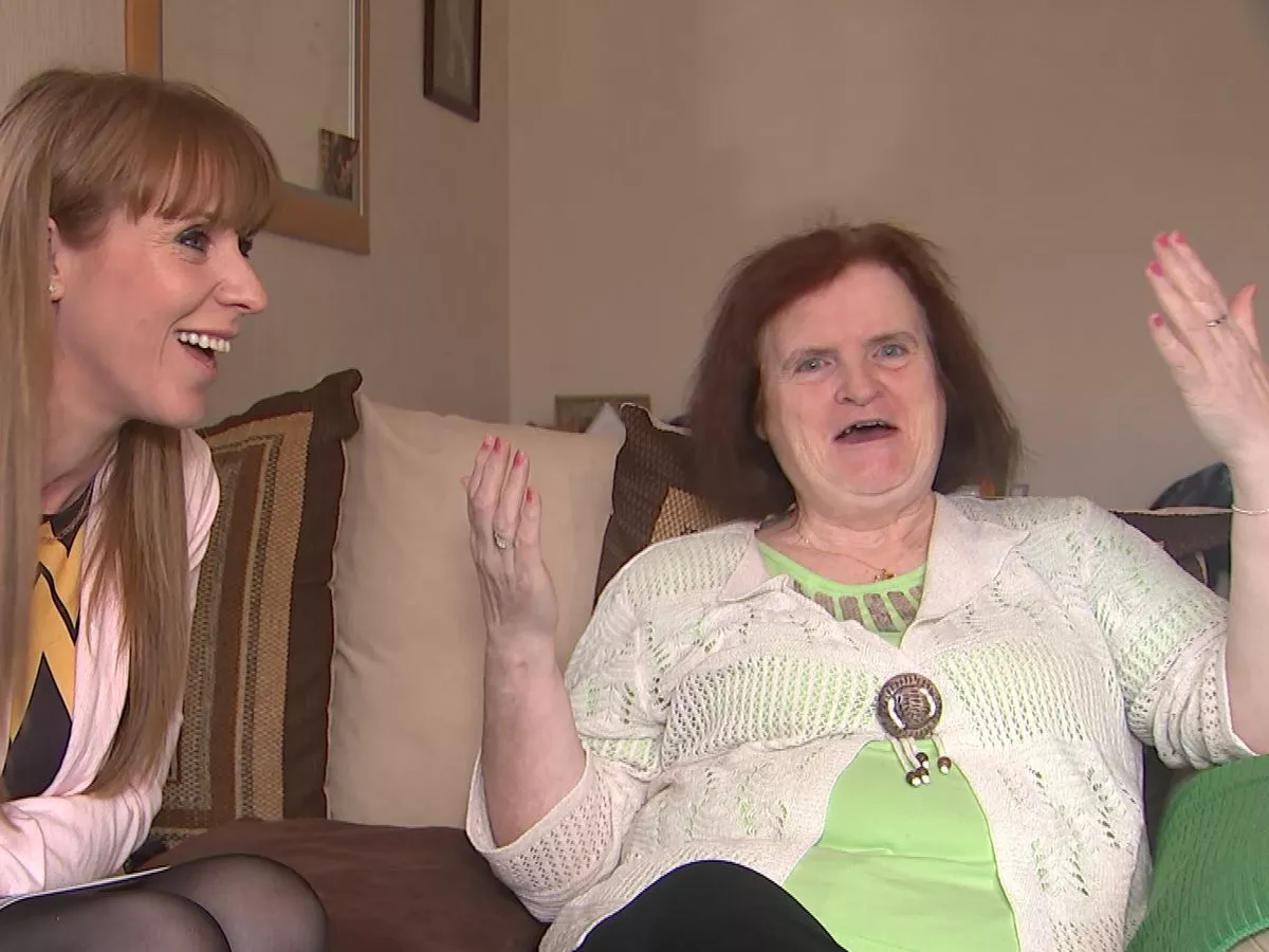 angela rayner funny phone call with mum