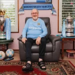 Terminally ill Manchester City fan surprised with treble trophies