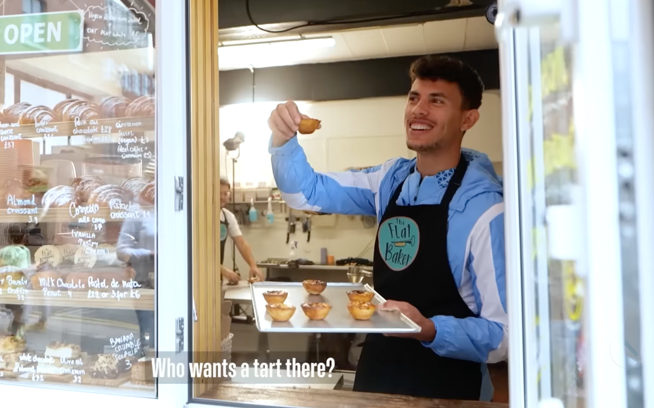 Matheus Nunes works at Manchester bakery Flat Baker