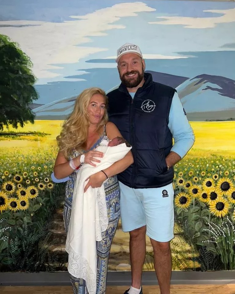 Paris and Tyson Fury have revealed their newborn's name. Credit: Instagram
