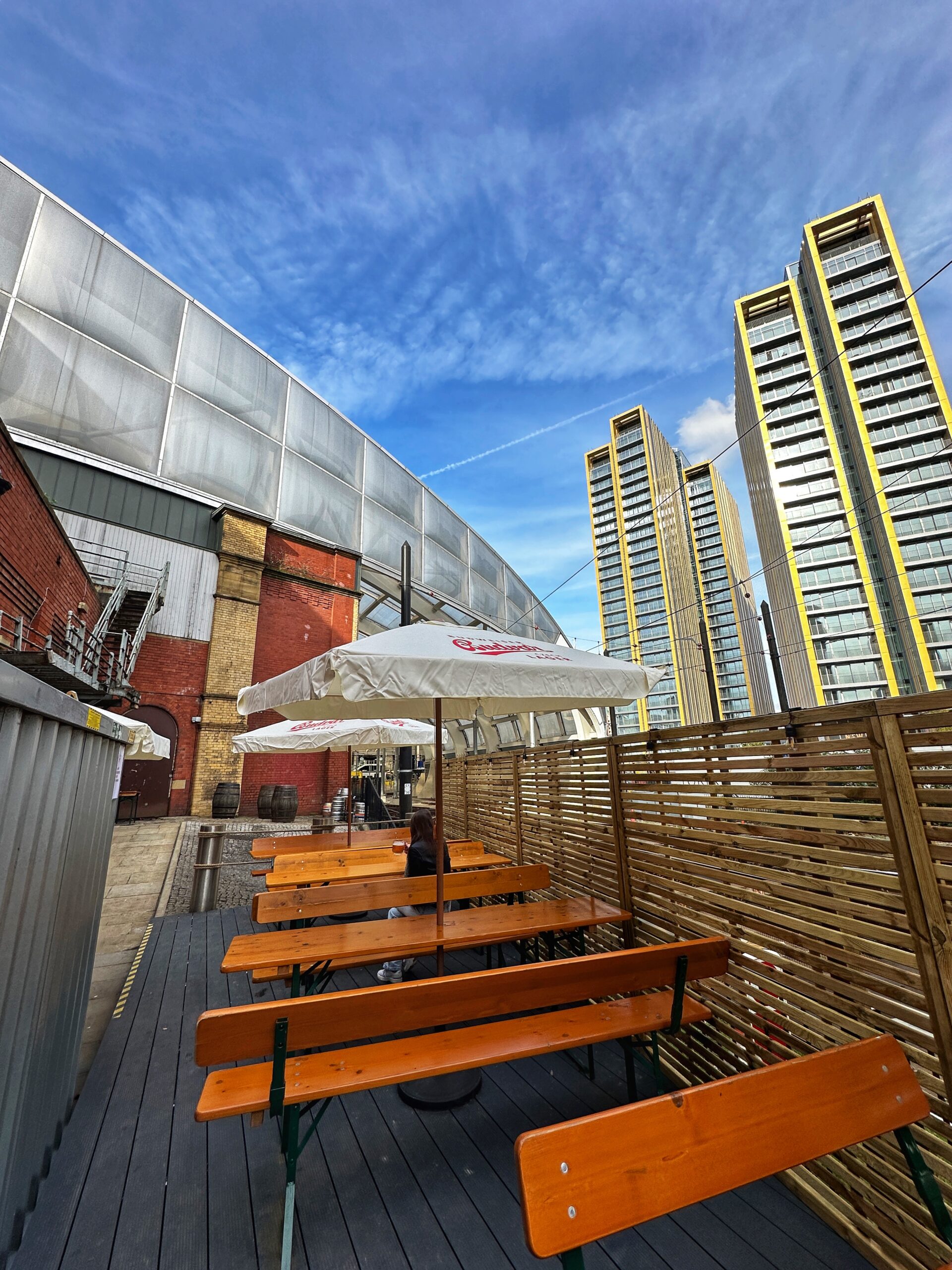 The beer garden at Victoria Tap in Manchester. Credit: The Manc Group