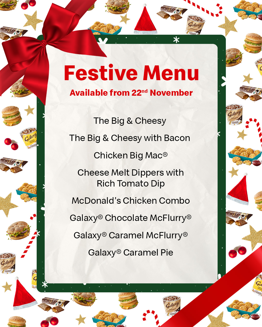 McDonald's 2023 Christmas menu launches this week and the Chicken Big