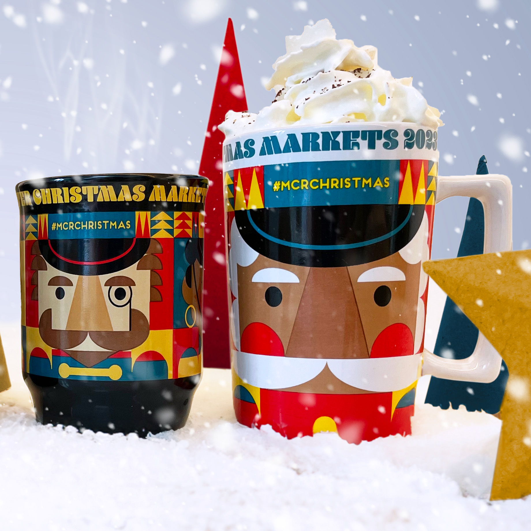 The Manchester Christmas Markets mug design for 2023
