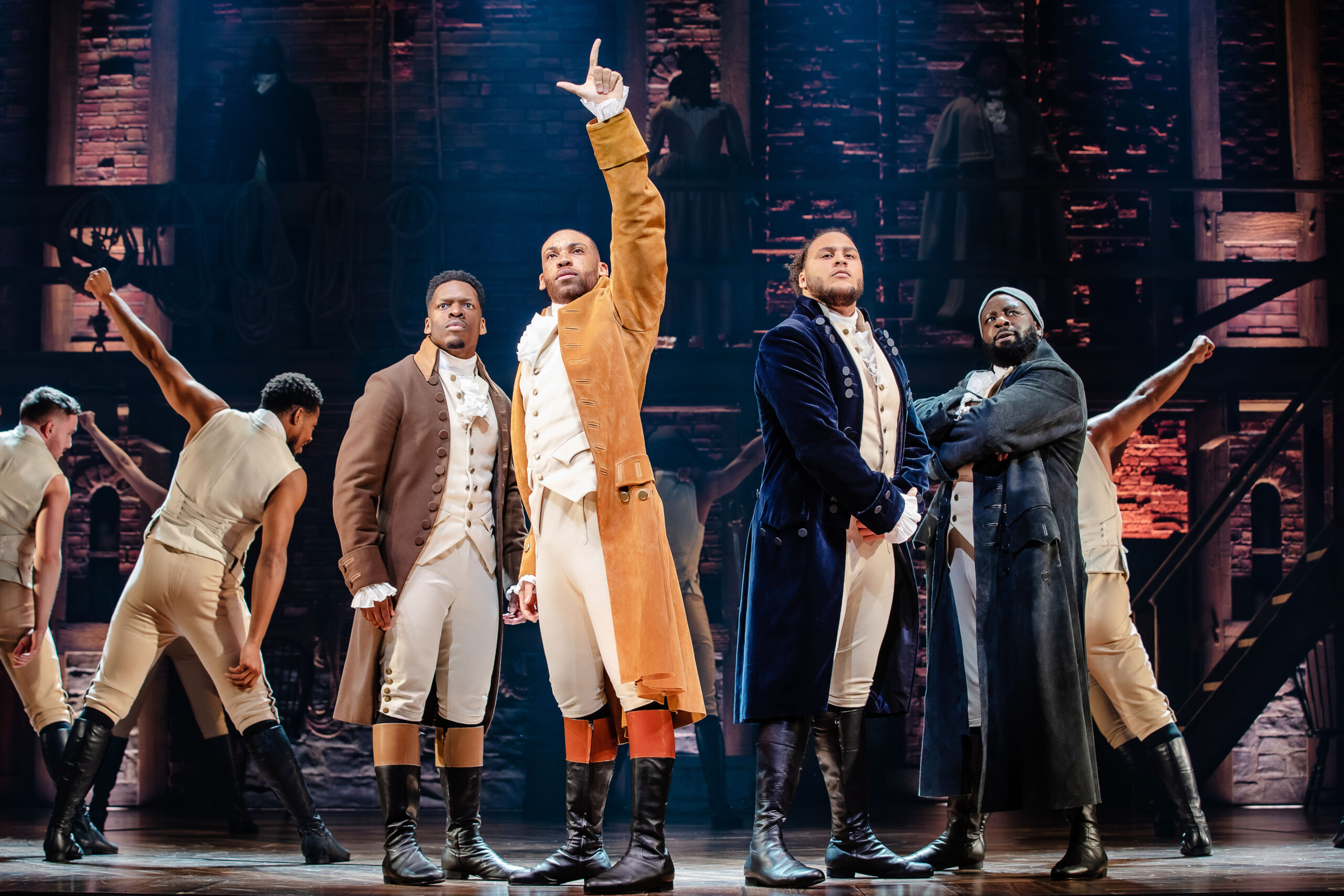 Hamilton is at the Palace Theat until February 2024. Credit: Danny Kaan