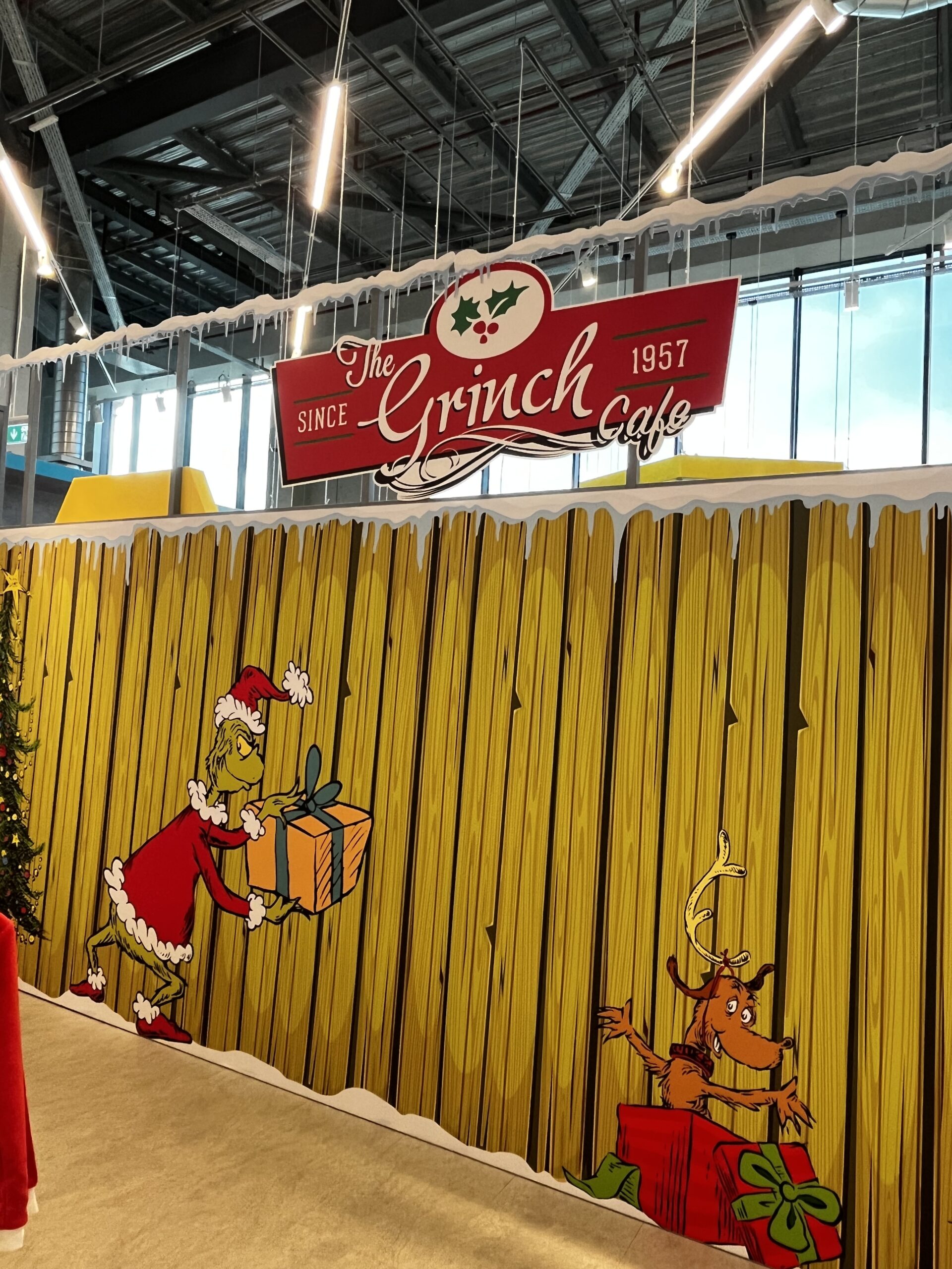 Inside The Grinch Cafe in Primark at Trafford Palazzo
