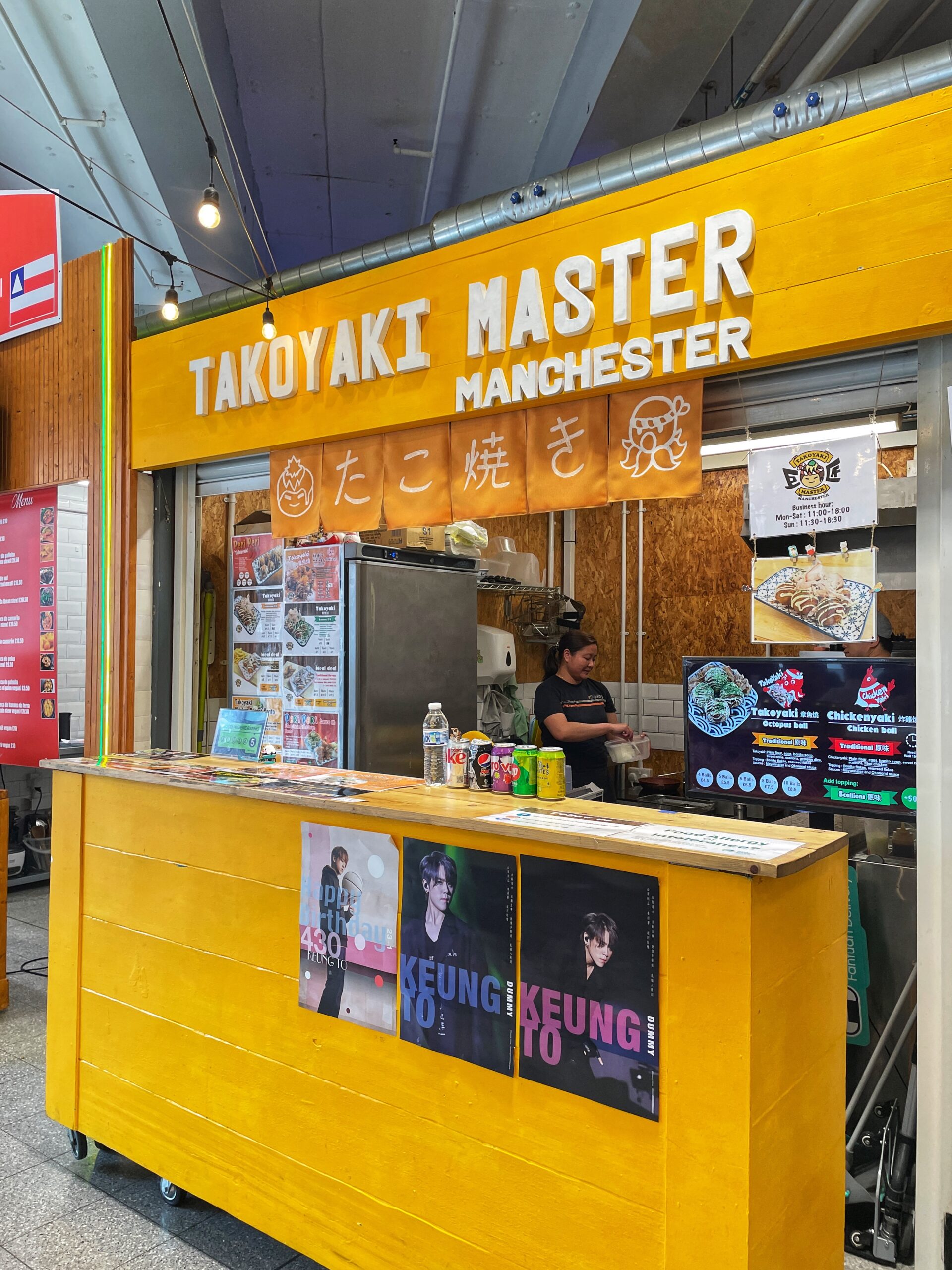 Takoyaki Master is one of the Arndale Market traders affected by the fire