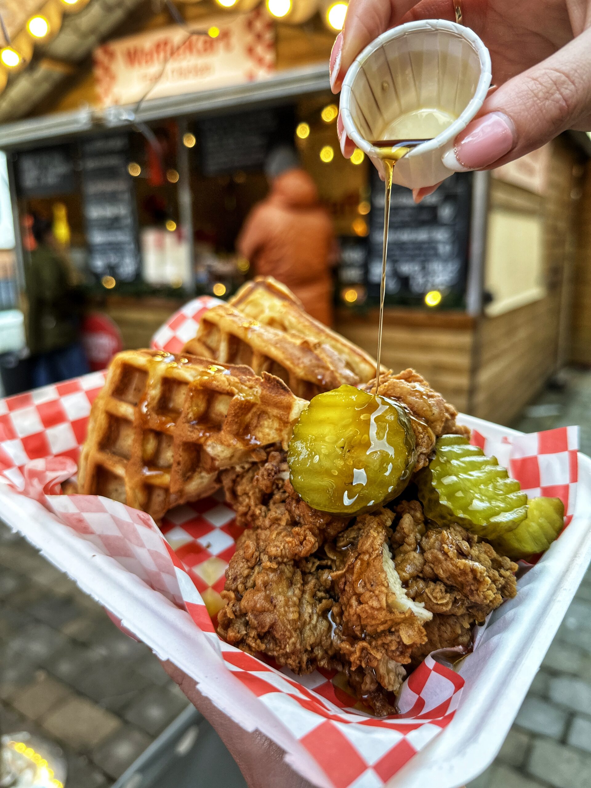 Waffle Kart at King Street, Manchester