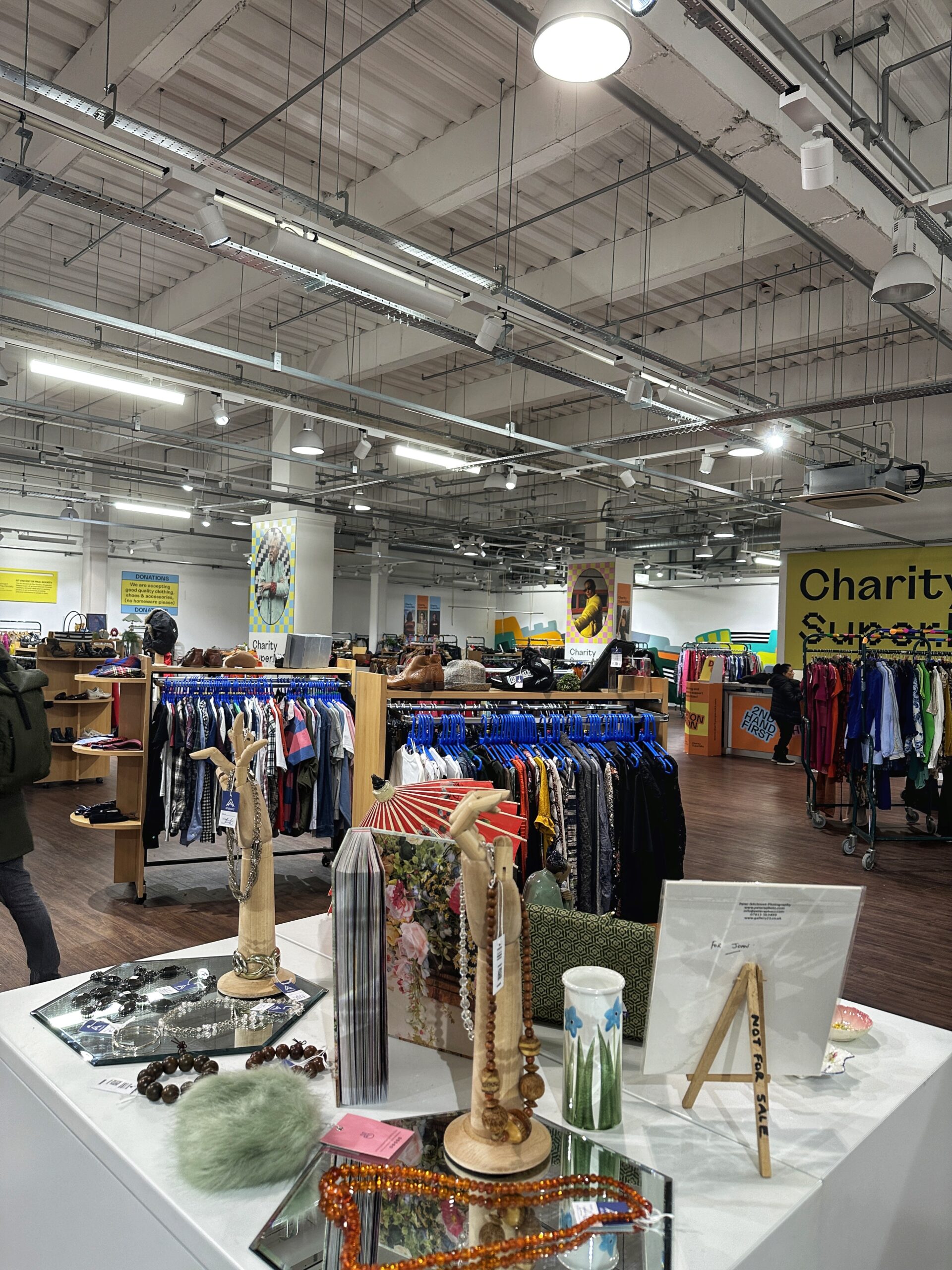 Inside Charity Super.Mkt in Salford Quays