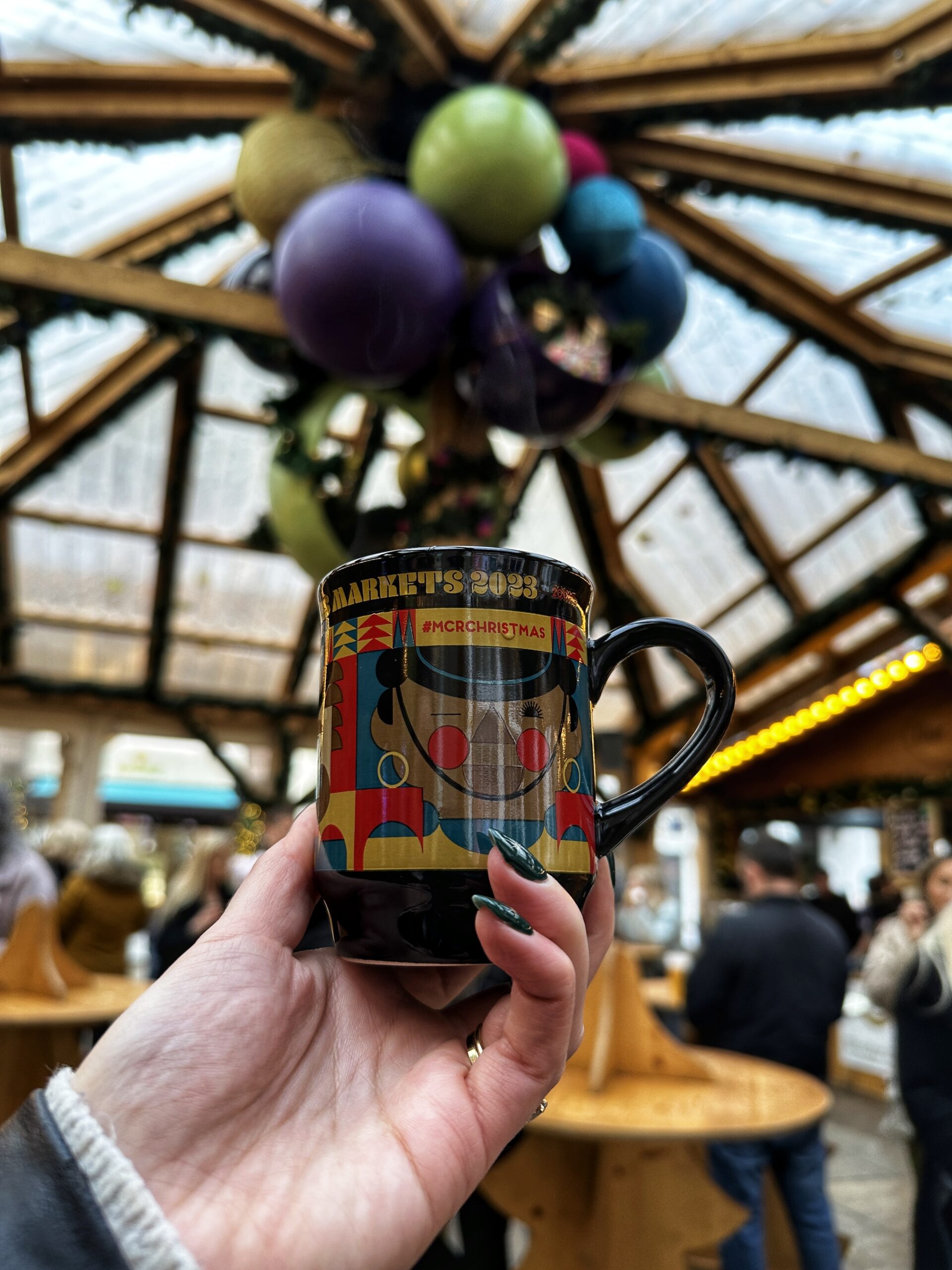Gluhwein, or mulled wine, at the Manchester Christmas Markets 2023.