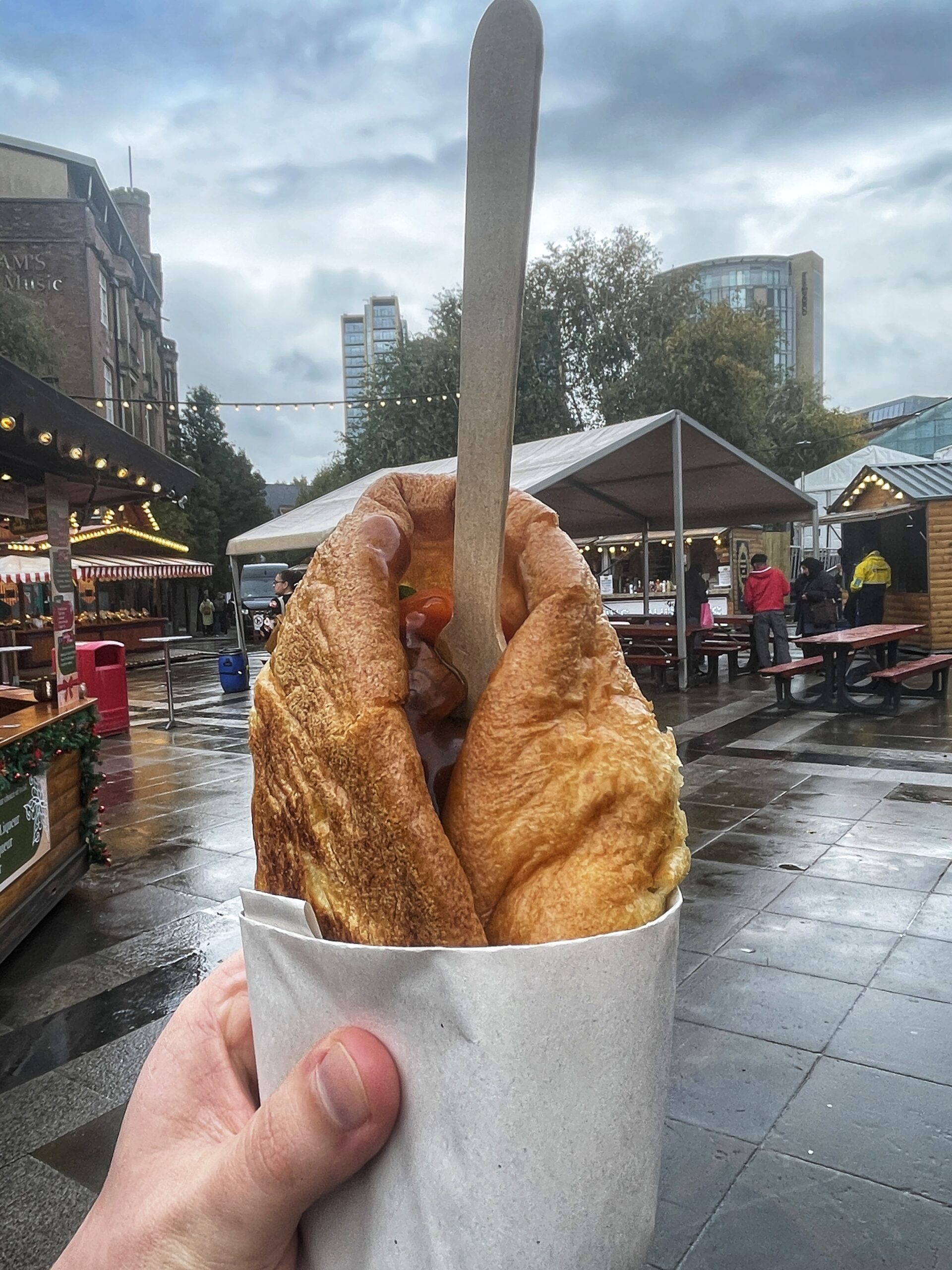 Yorkshire Pudding Wraps are always sell-out successes at the Christmas Markets