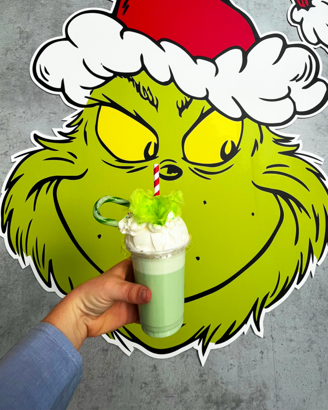 The Grinch Cafe is open at Trafford Palazzo