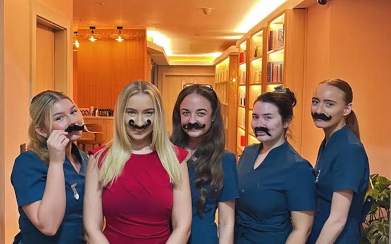 Movember Shave-athon and testicular exams at The Lowry Hotel Manchester