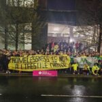 Manchester runners protest banner on Suella Braverman's homeless comments
