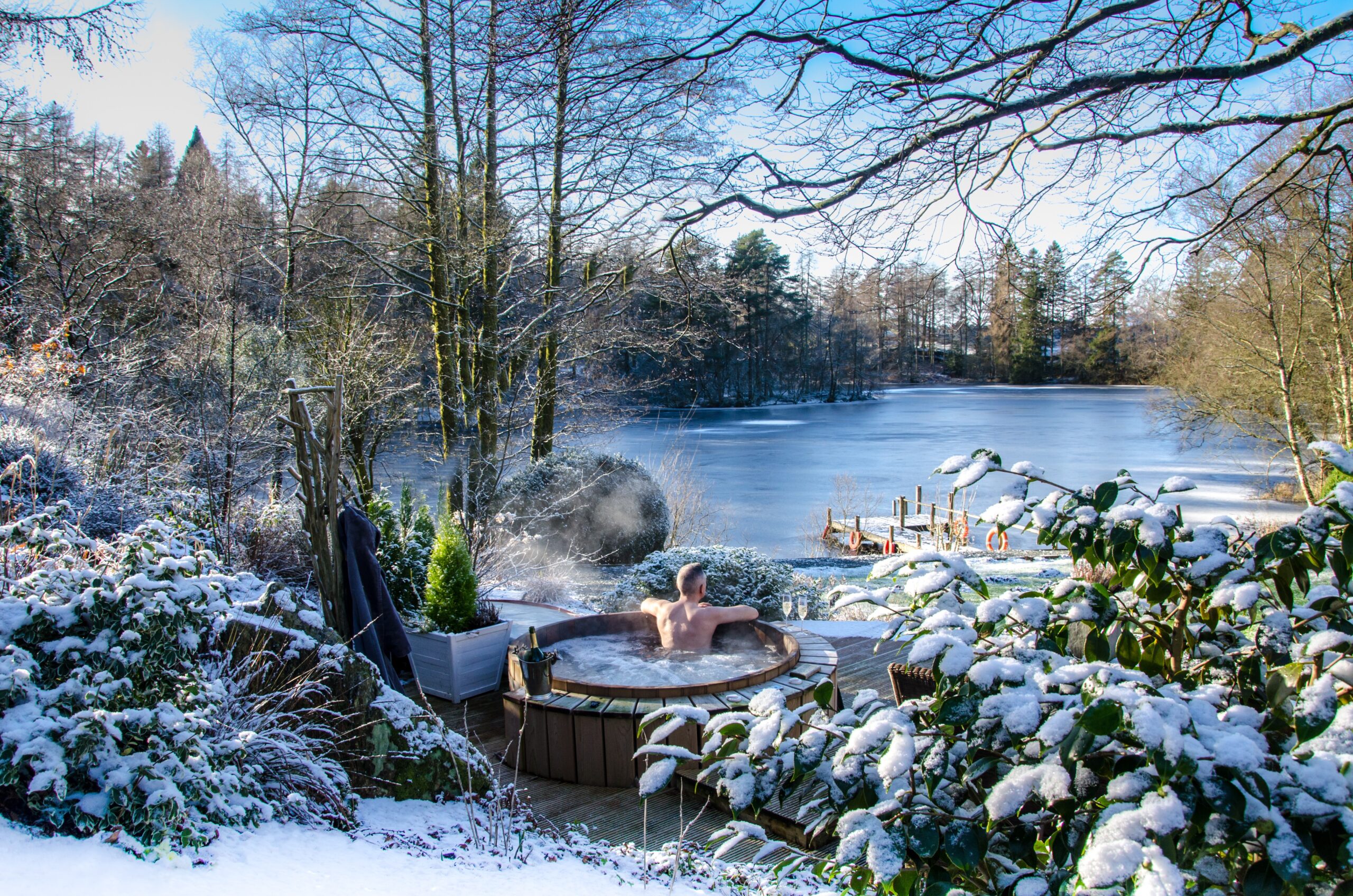 Hot Tub At the Lake House. Credit: Denise Creely