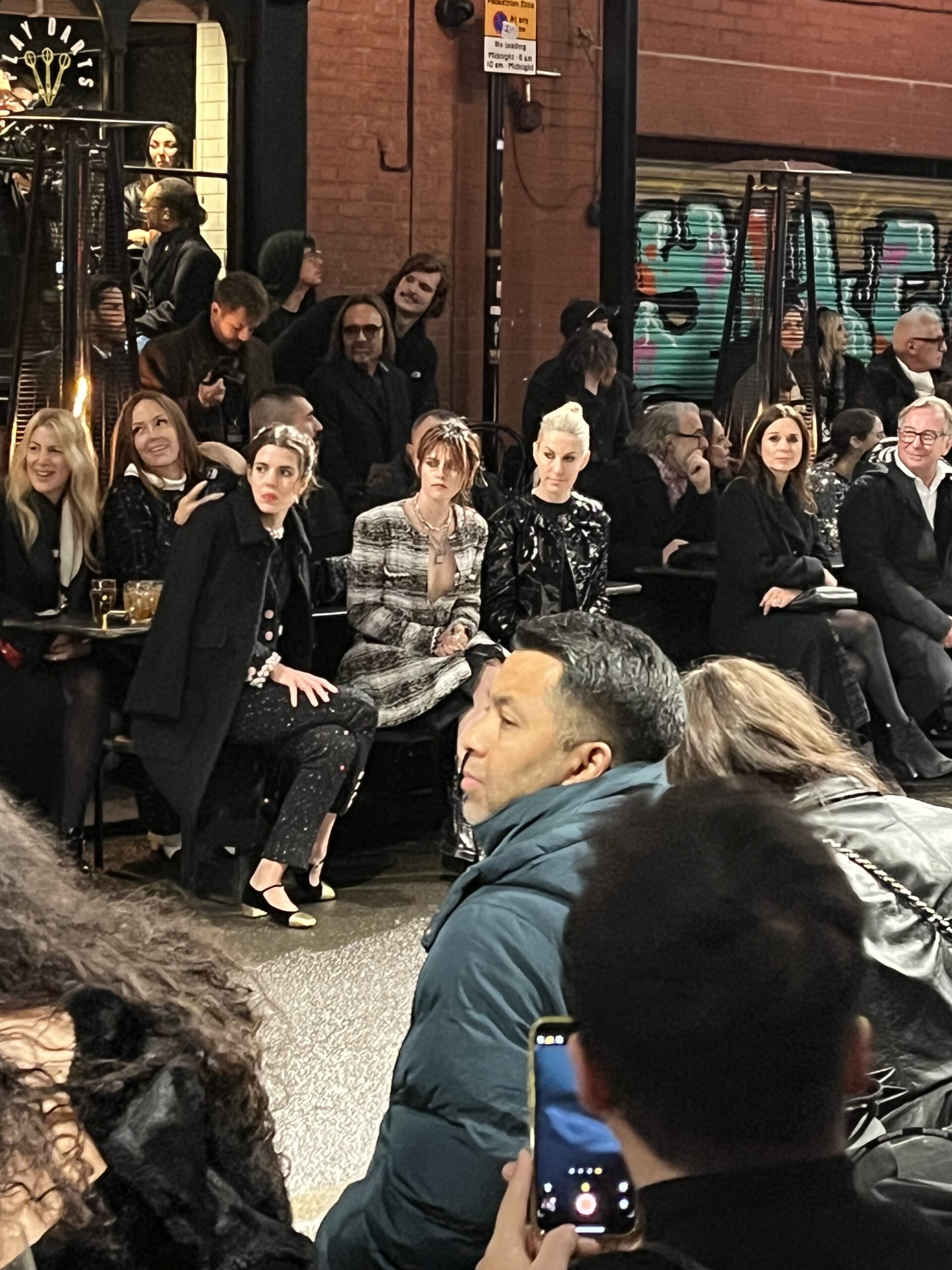 Kristen Stewart front row at Chanel's show in Manchester