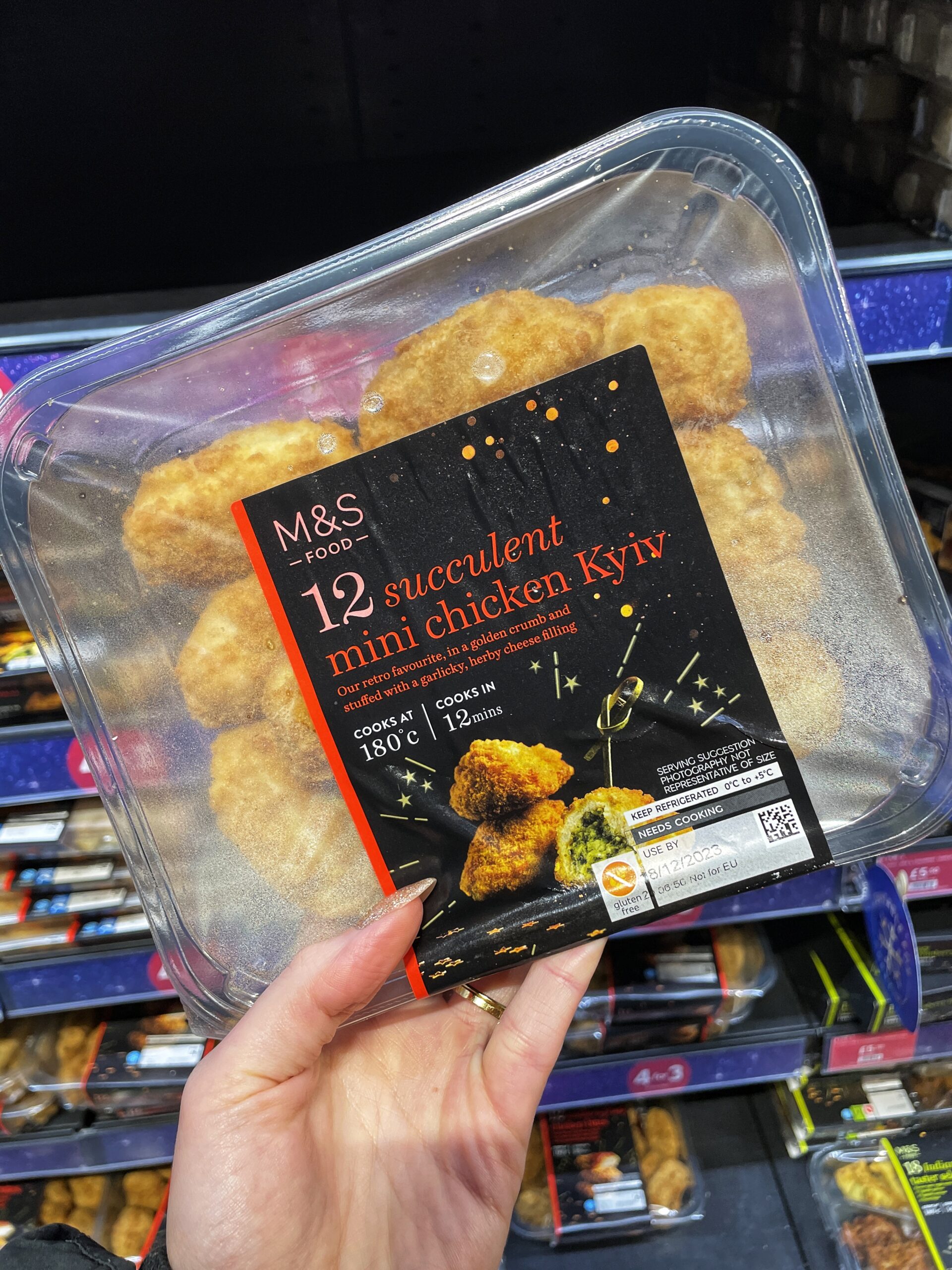 Mini Kyivs are in the M&S Christmas party food deal