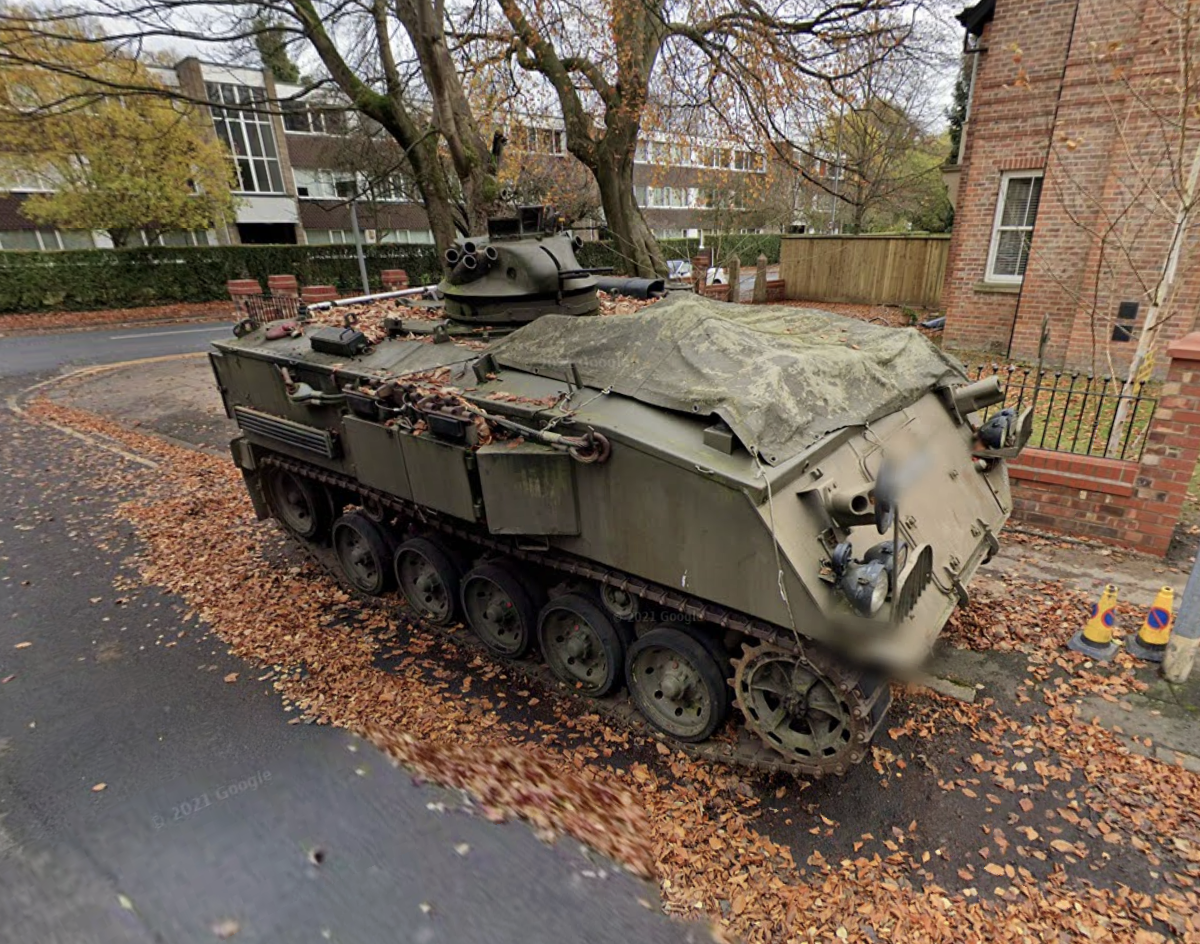 The Didsbury 'tank' in Greater Manchester has reportedly left town.